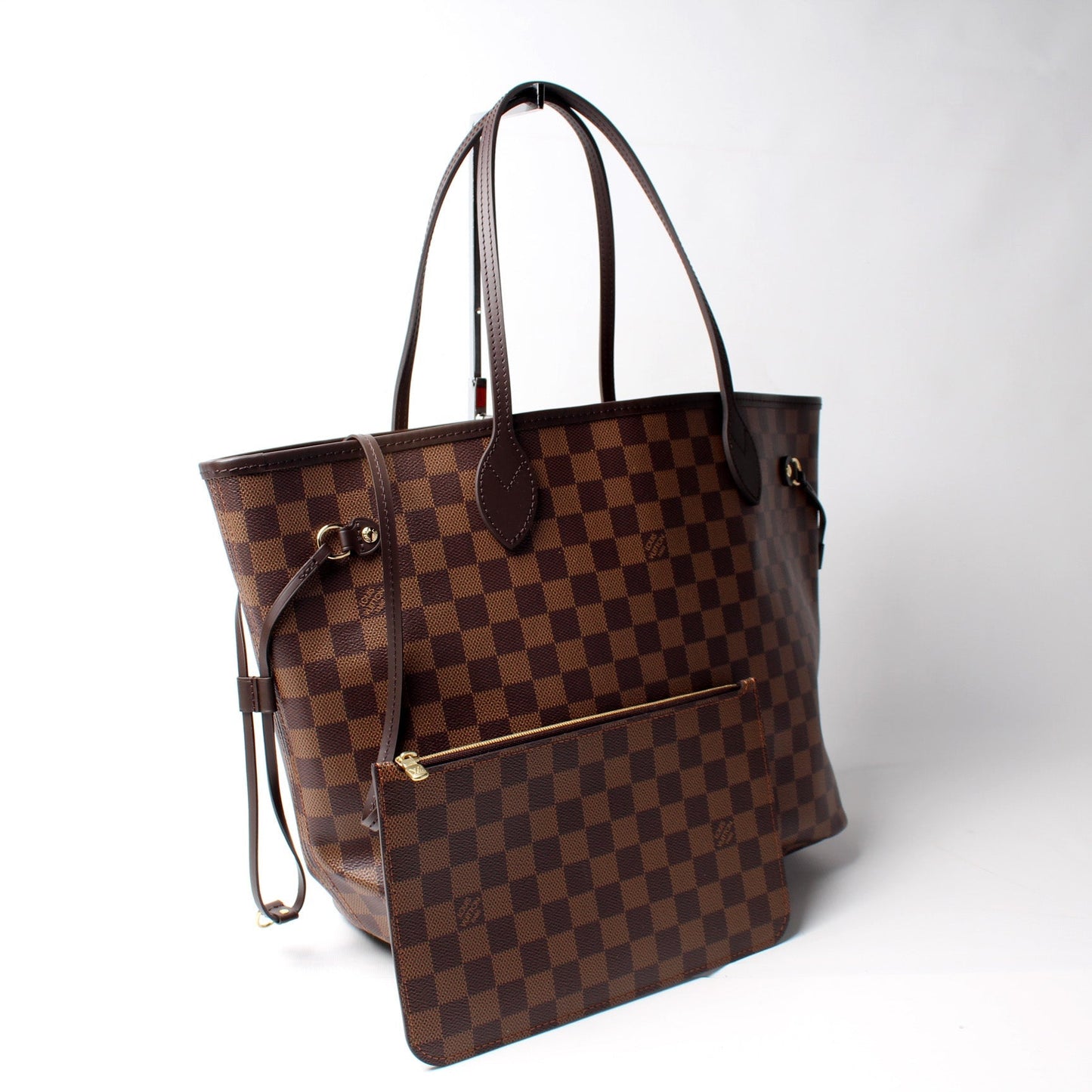Louis Vuitton Neverfull MM W/ Wallet Damier Ebene