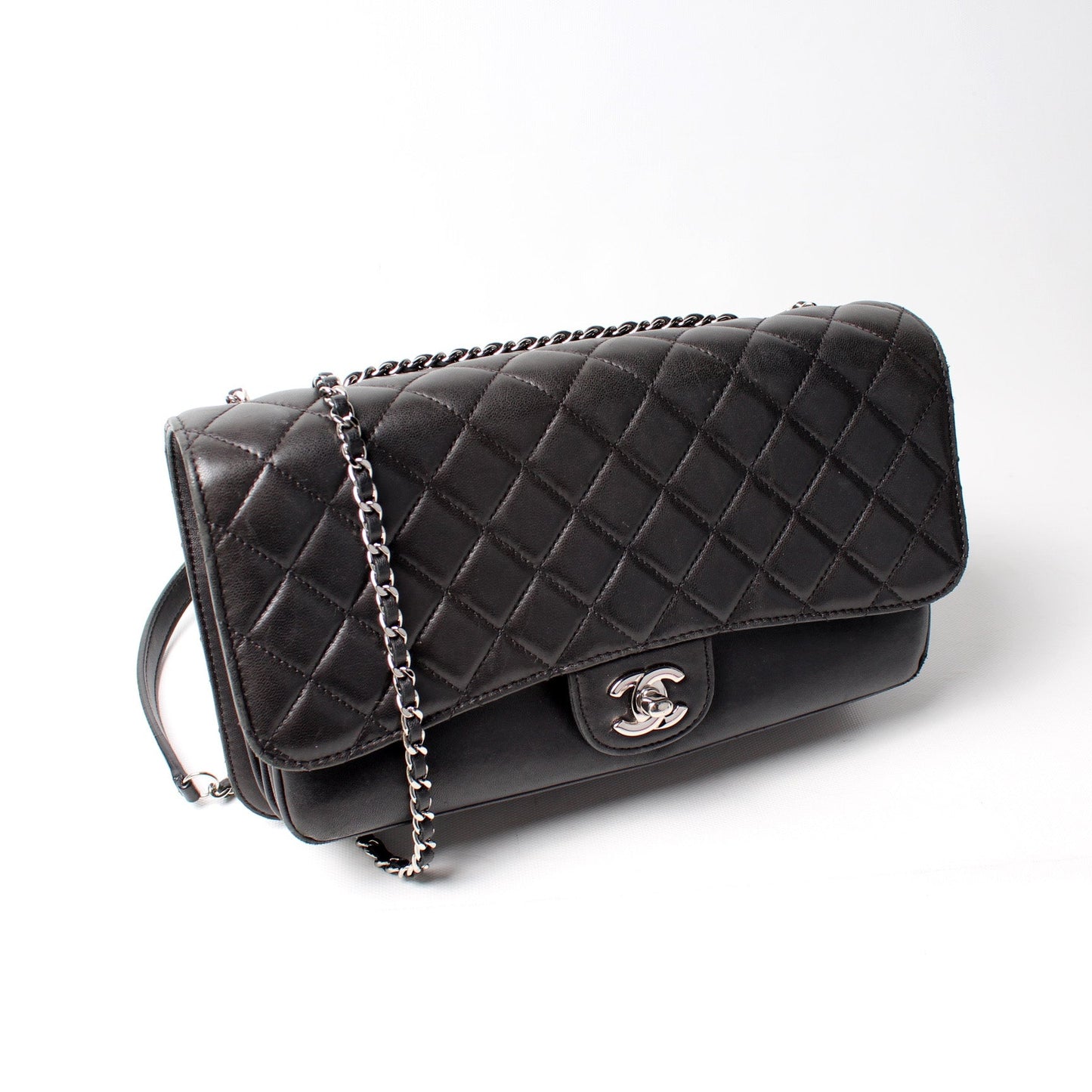 Chanel 4 Accordian Flap Lambskin 16M Bag