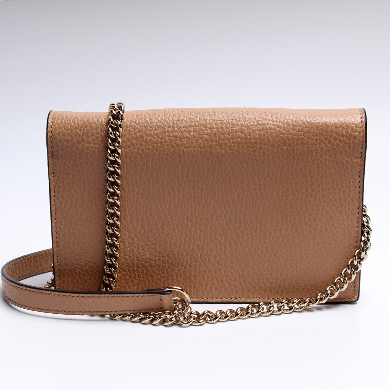 Gucci 510314 Dollar Calfskin Interlocking G Chain Wallet Bag