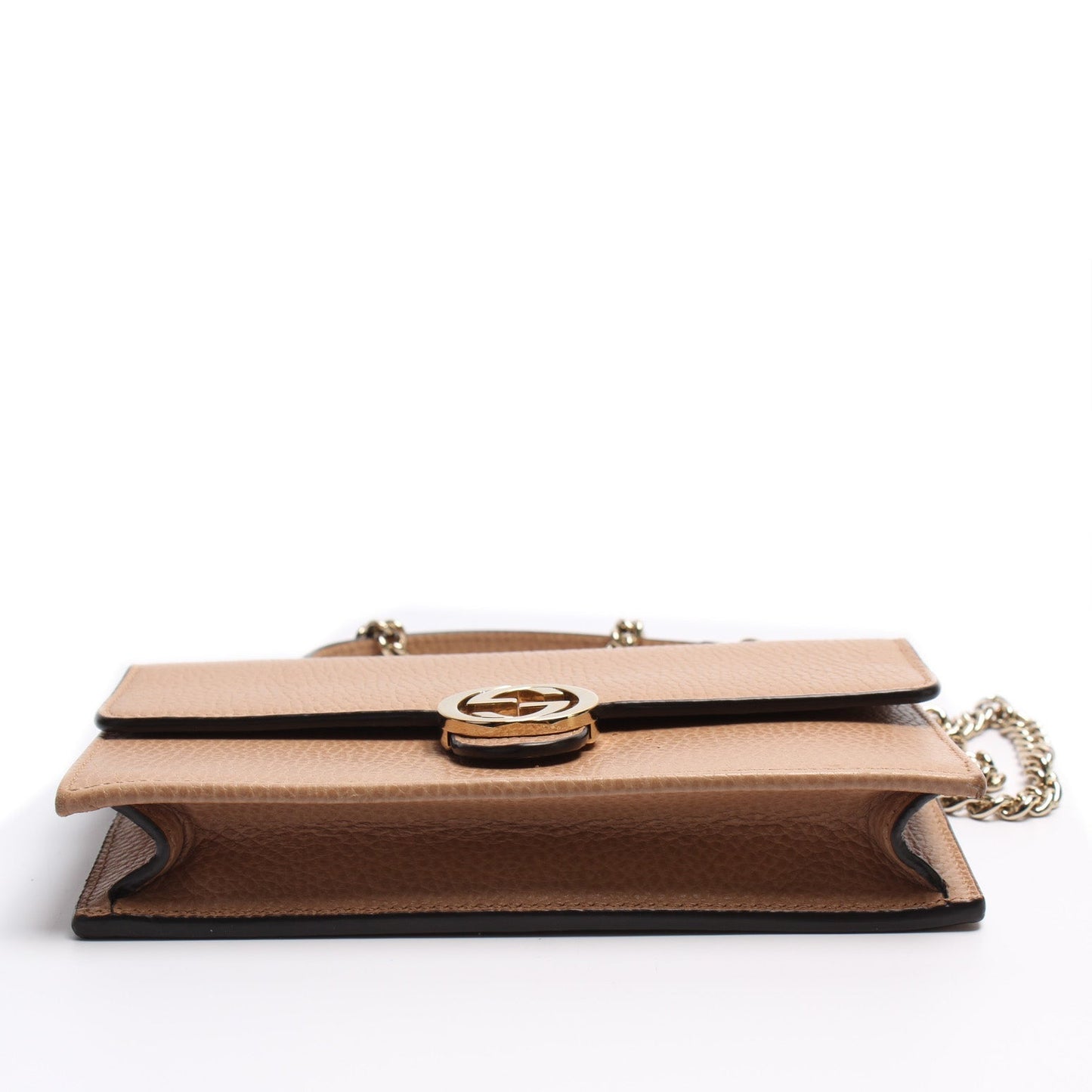 Gucci 510314 Dollar Calfskin Interlocking G Chain Wallet Bag