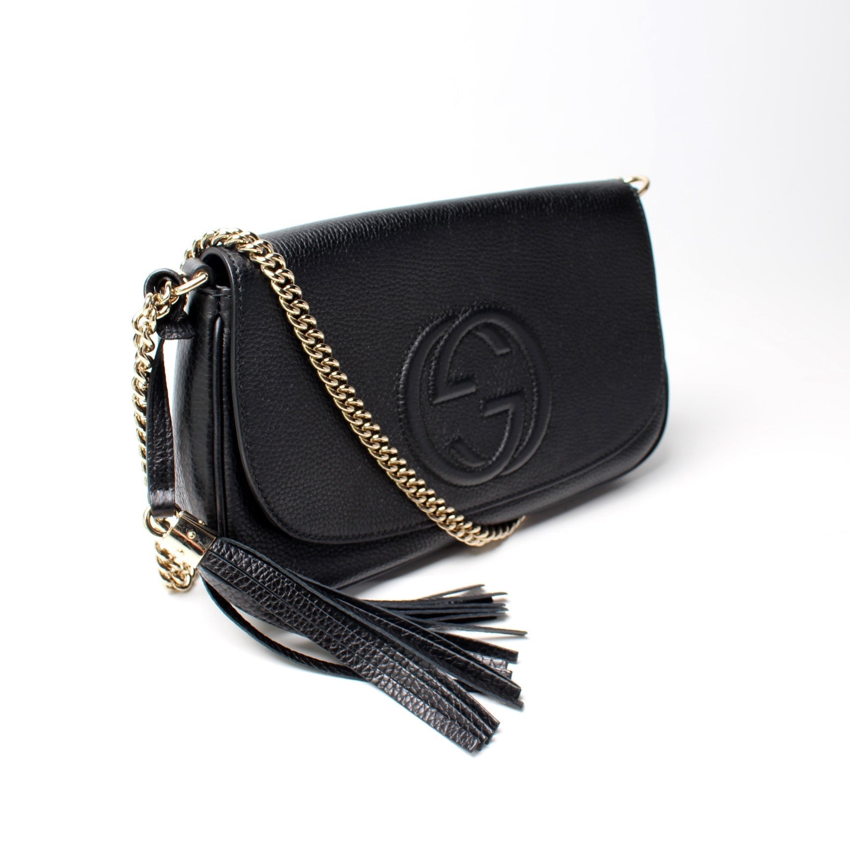 Gucci Chain Leather Crossbody