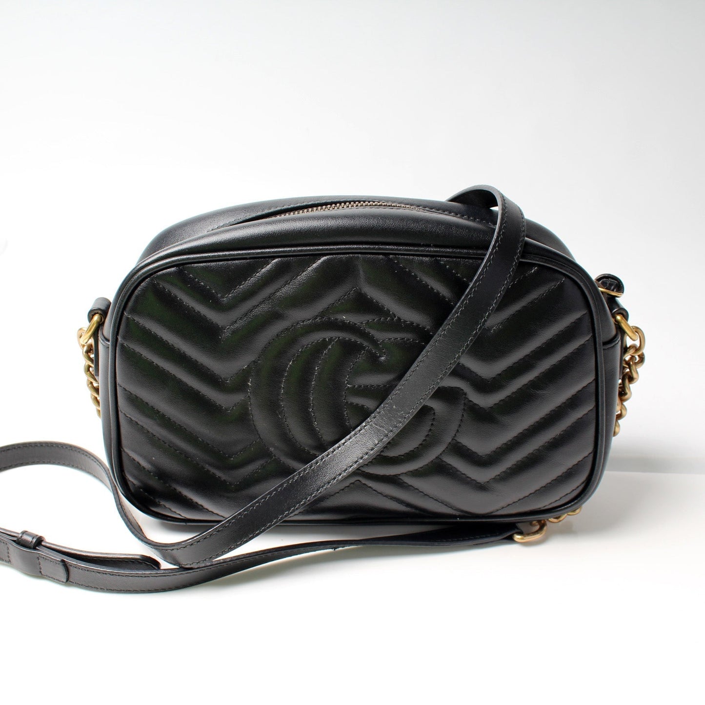 Gucci 447632 Marmont Small Leather Camera Bag