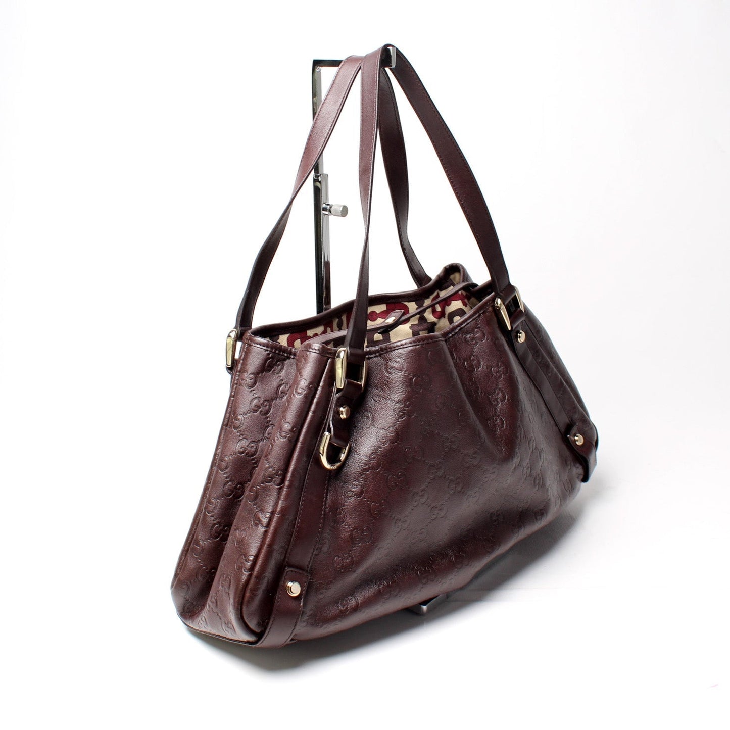 Gucci 130736 Abbey Leather Tote Medium Bag