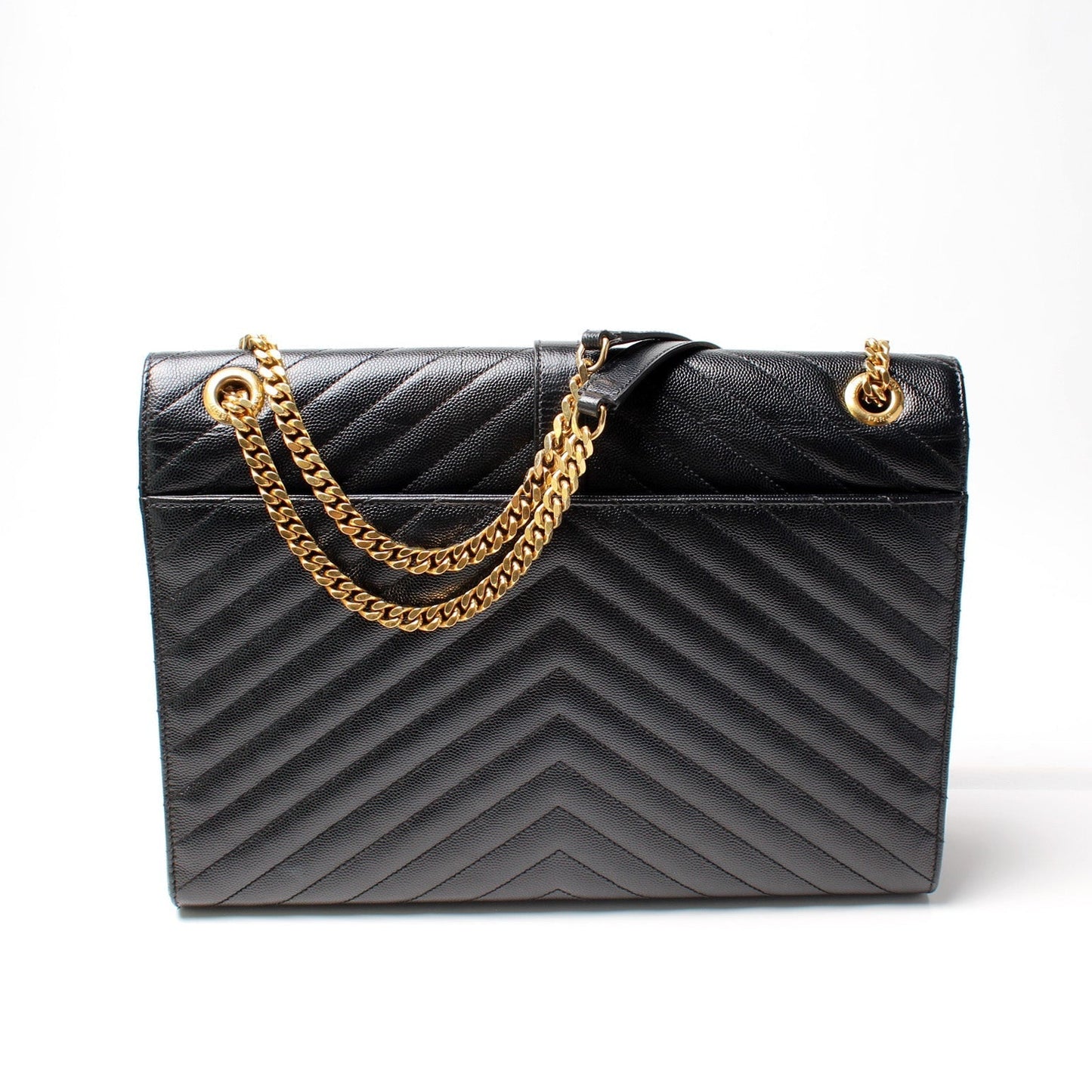 Saint Laurent 354118 Monogramme Chevron Satchel Bag