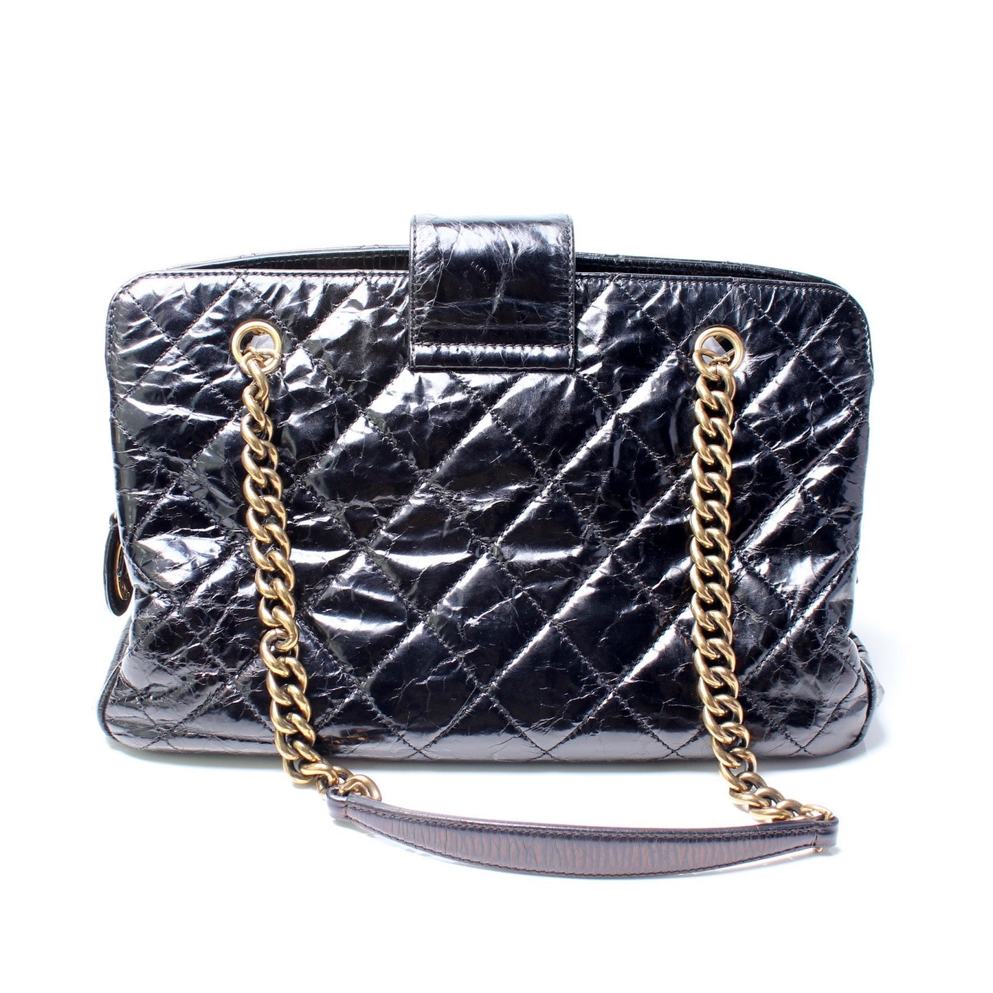 Chanel Mademoiselle Zip Shopping Glazed 15M Bag