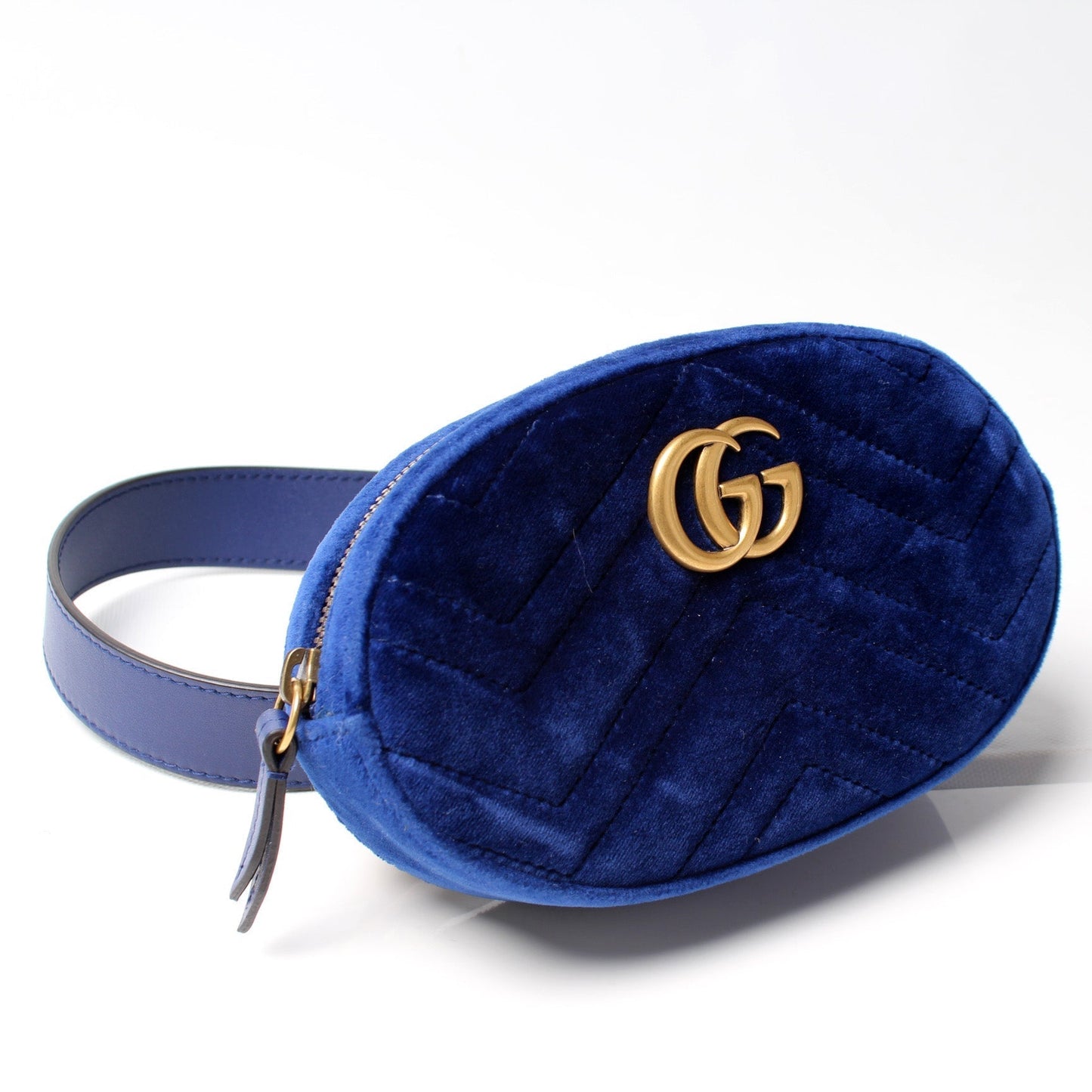 Gucci 476434 Marmont Velvet Belt Bag