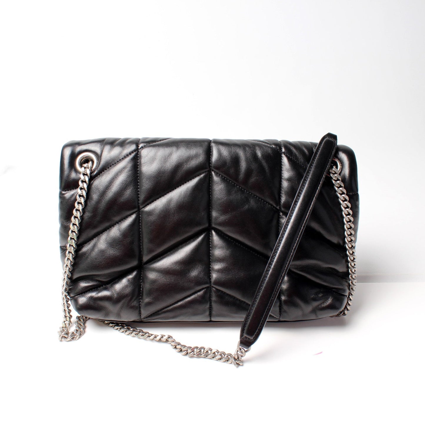 Saint Laurent Puffer Quilted Small Lambskin 577476 Bag