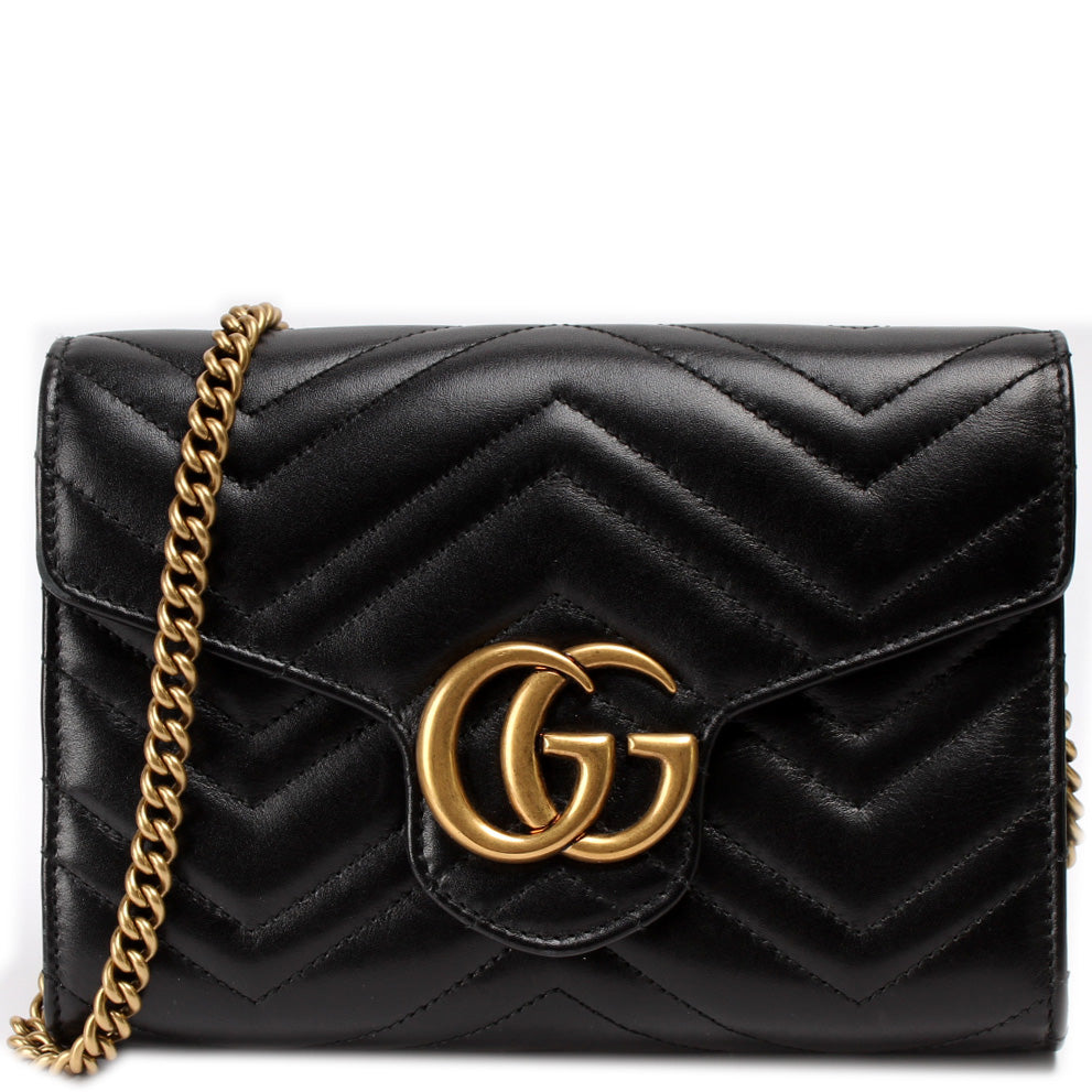 Gucci 474575 Marmont Chain Wallet Bag
