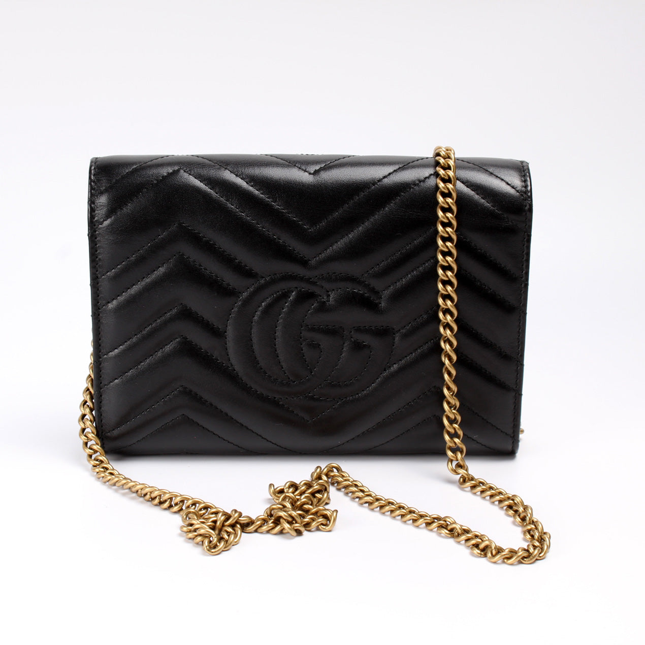 Gucci 474575 Marmont Chain Wallet Bag