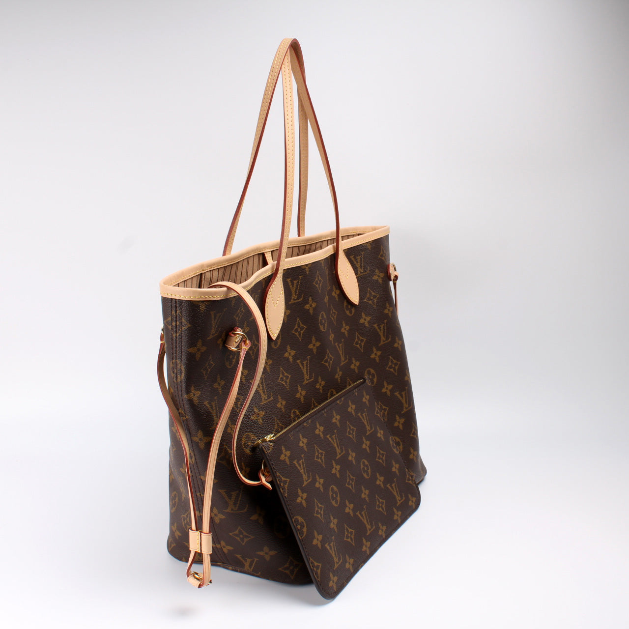 Louis Vuitton Neverfull MM W/ Wallet Monogram