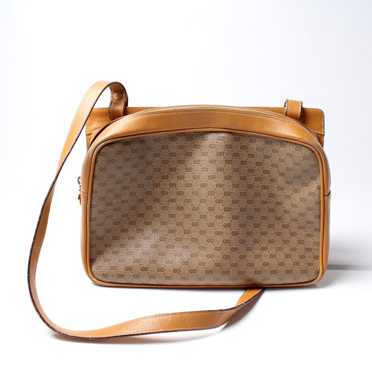 Gucci Vintage Micro GG Canvas Shoulder Bag