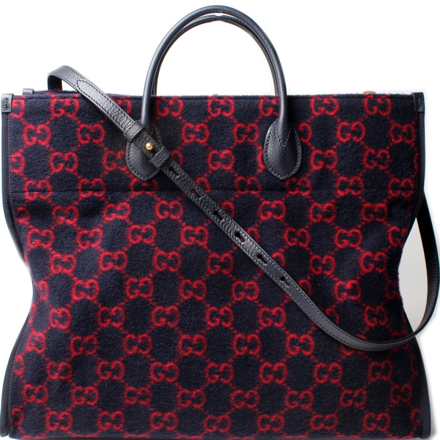 Gucci 598169 GG Wool Tote Bag