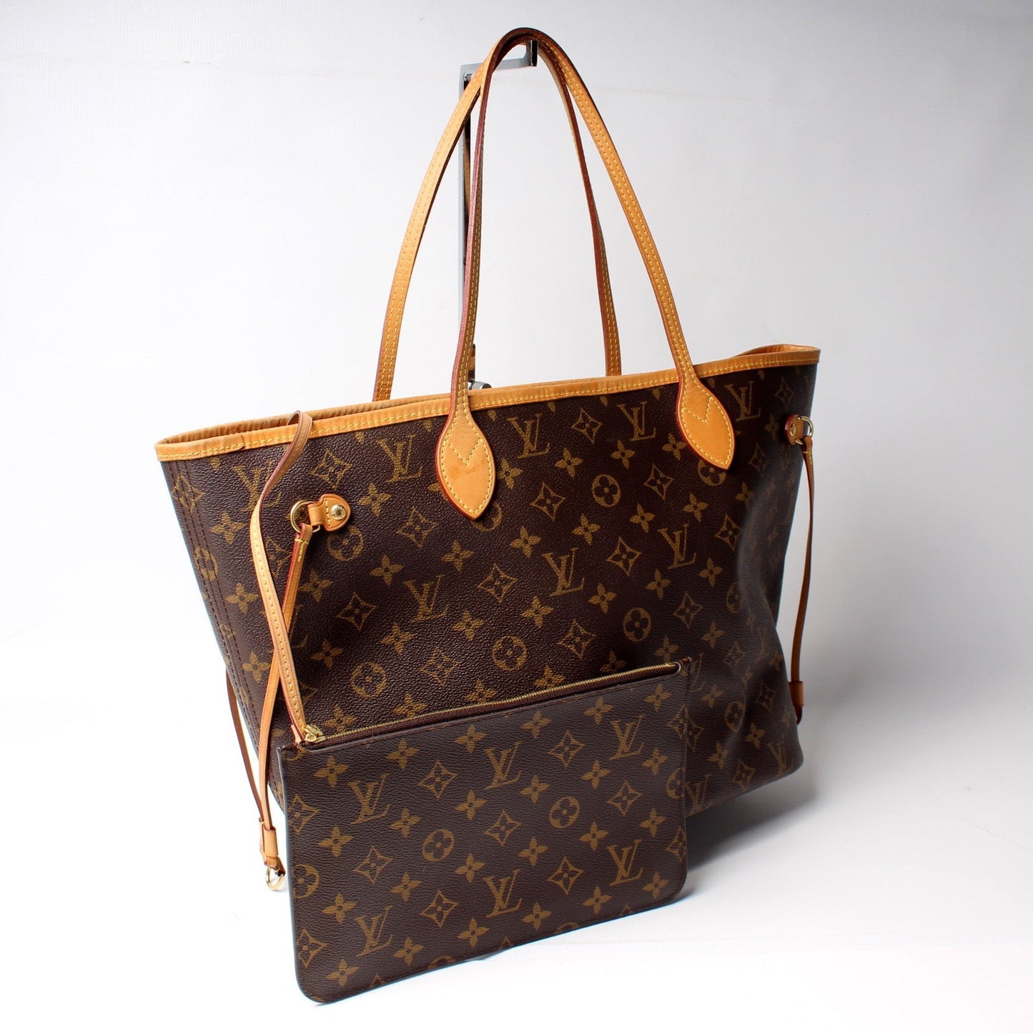 Louis Vuitton Neverfull MM W/ Wallet Monogram