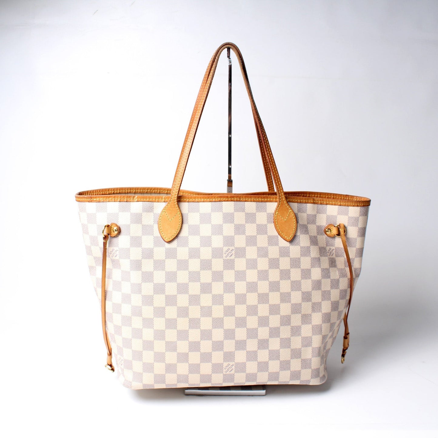 Louis Vuitton Neverfull MM W/Wallet Damier Azur