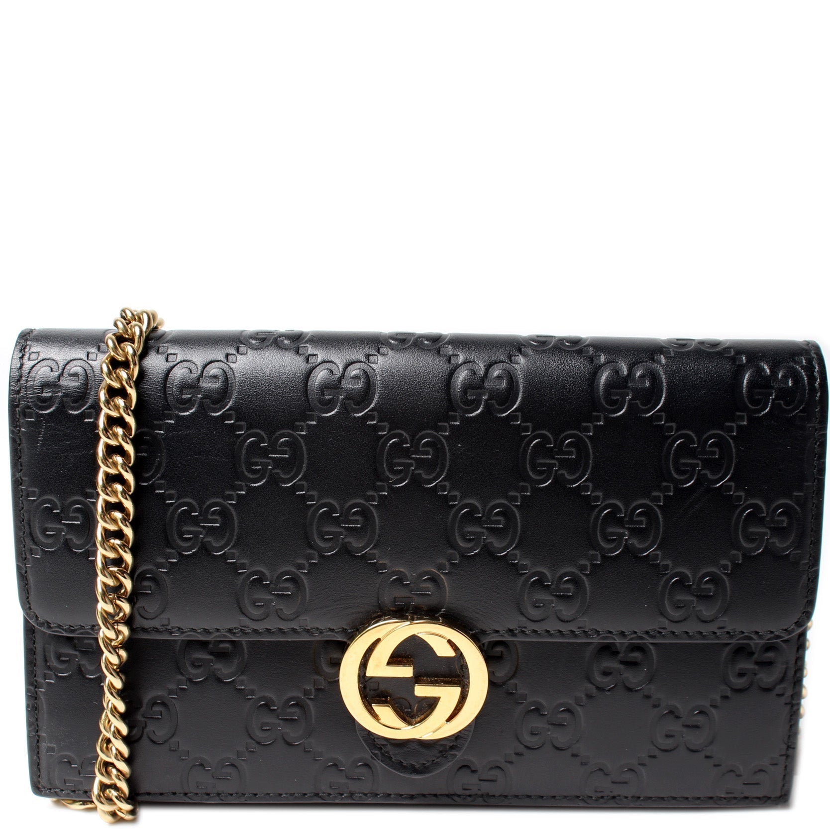 Gucci Chain Leather Crossbody