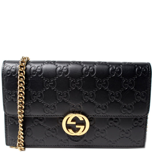 Gucci Chain Leather Crossbody