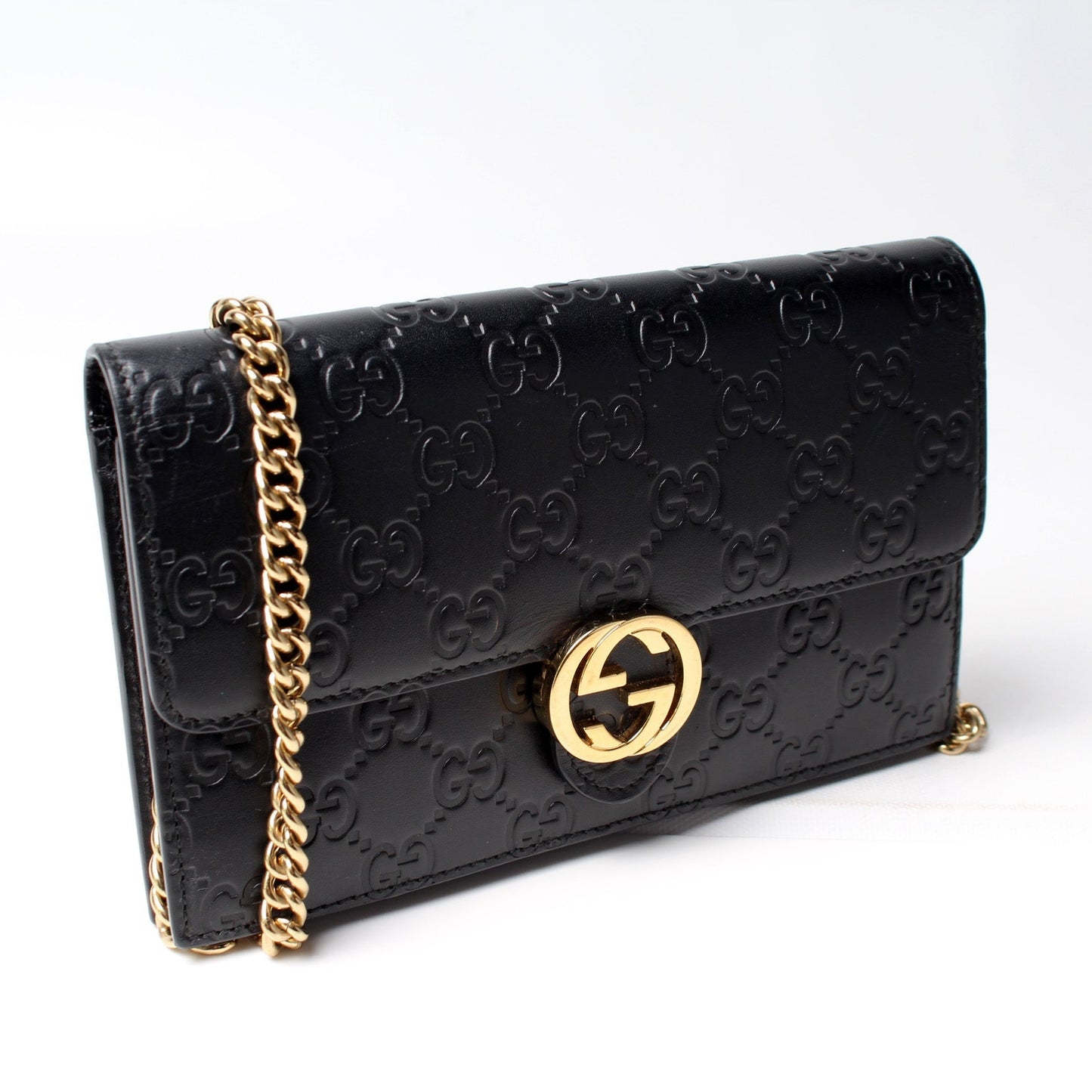 Gucci Chain Leather Crossbody