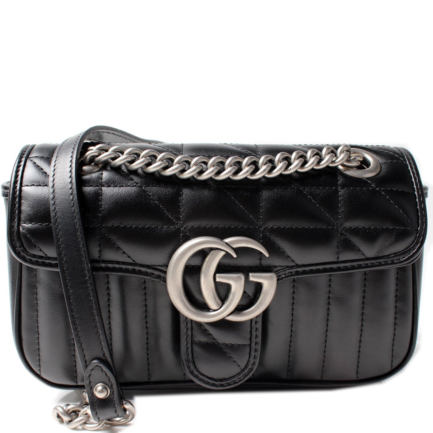 Gucci 446744 Marmont Aria Shoulder Mini Flap Bag