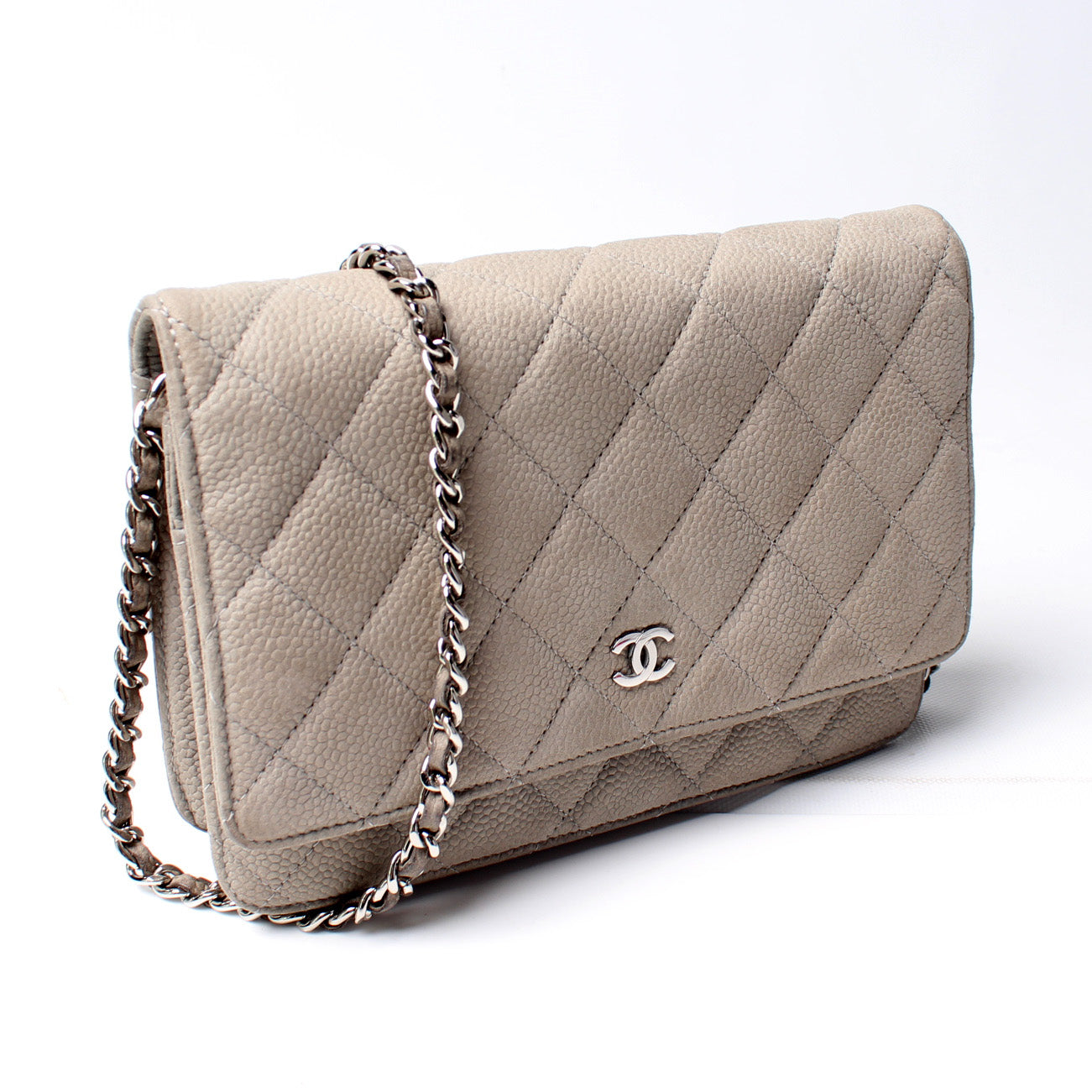 Chanel WOC Classic Quilted Matte Caviar Bag