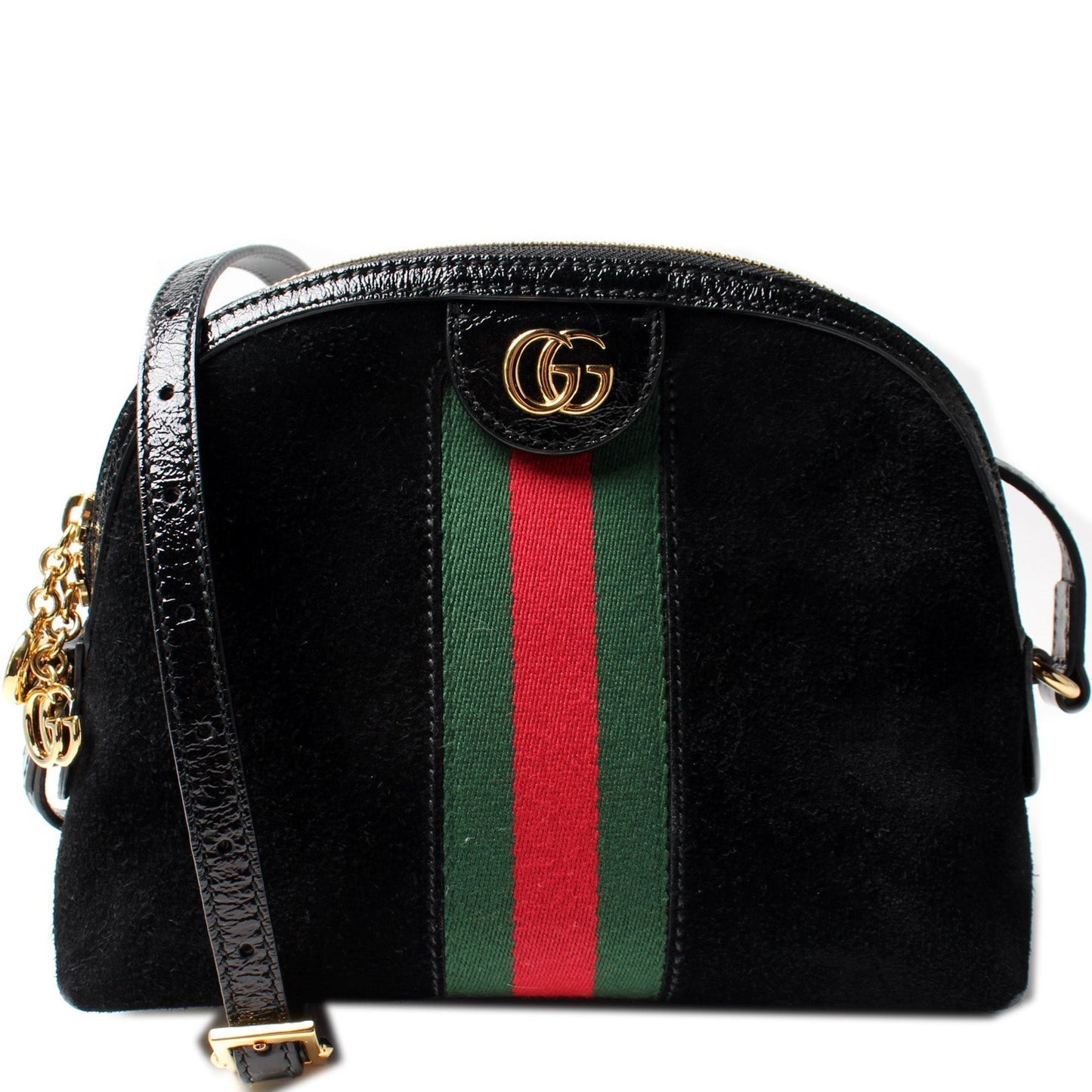 Gucci 499621 Ophidia GG Suede Small Crossbody Bag