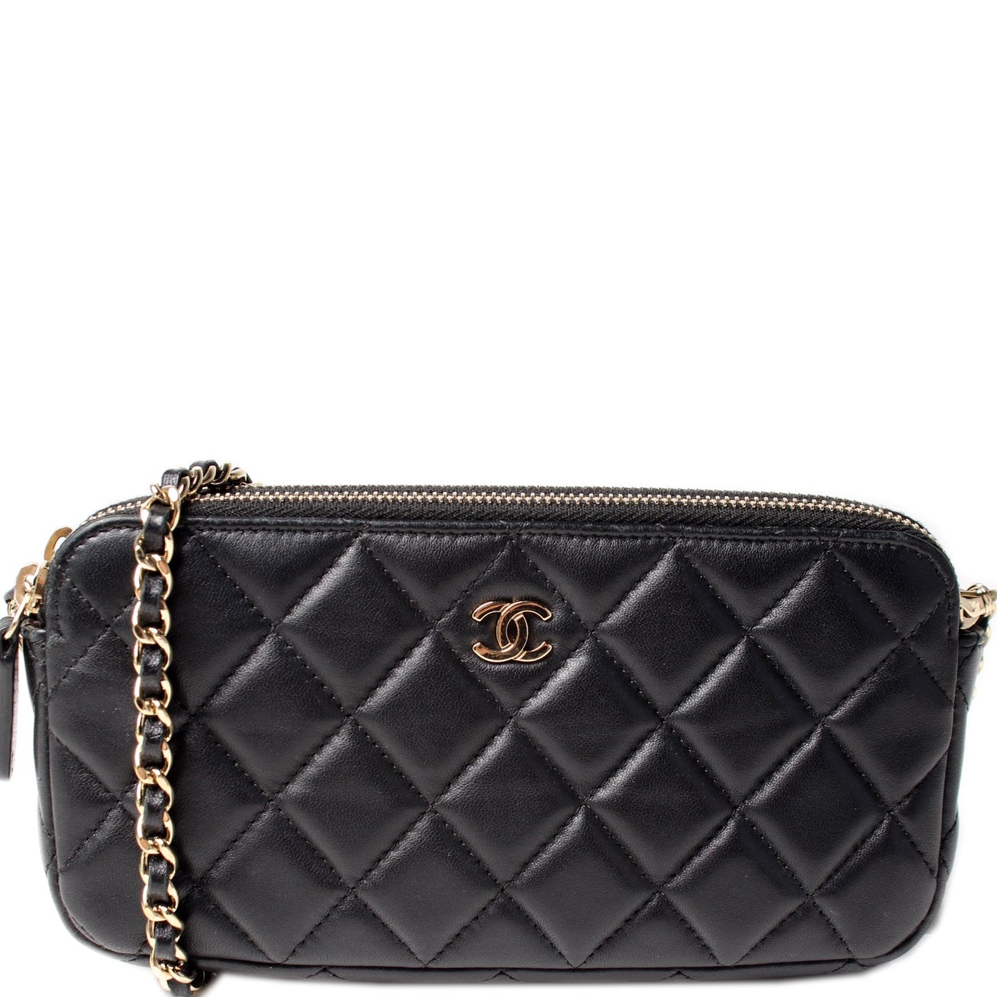 Chanel WOC CC Double Zip Bag