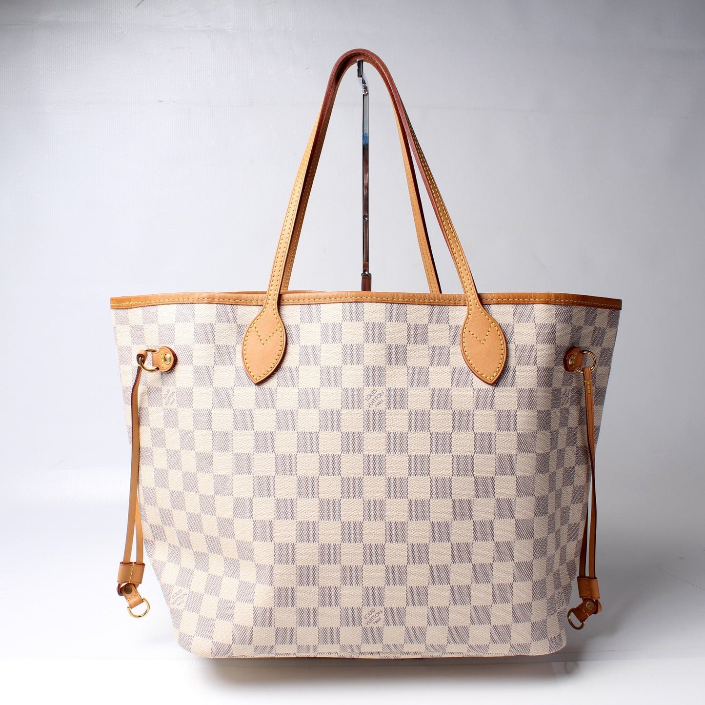 Louis Vuitton Neverfull MM W/Wallet Damier Azur