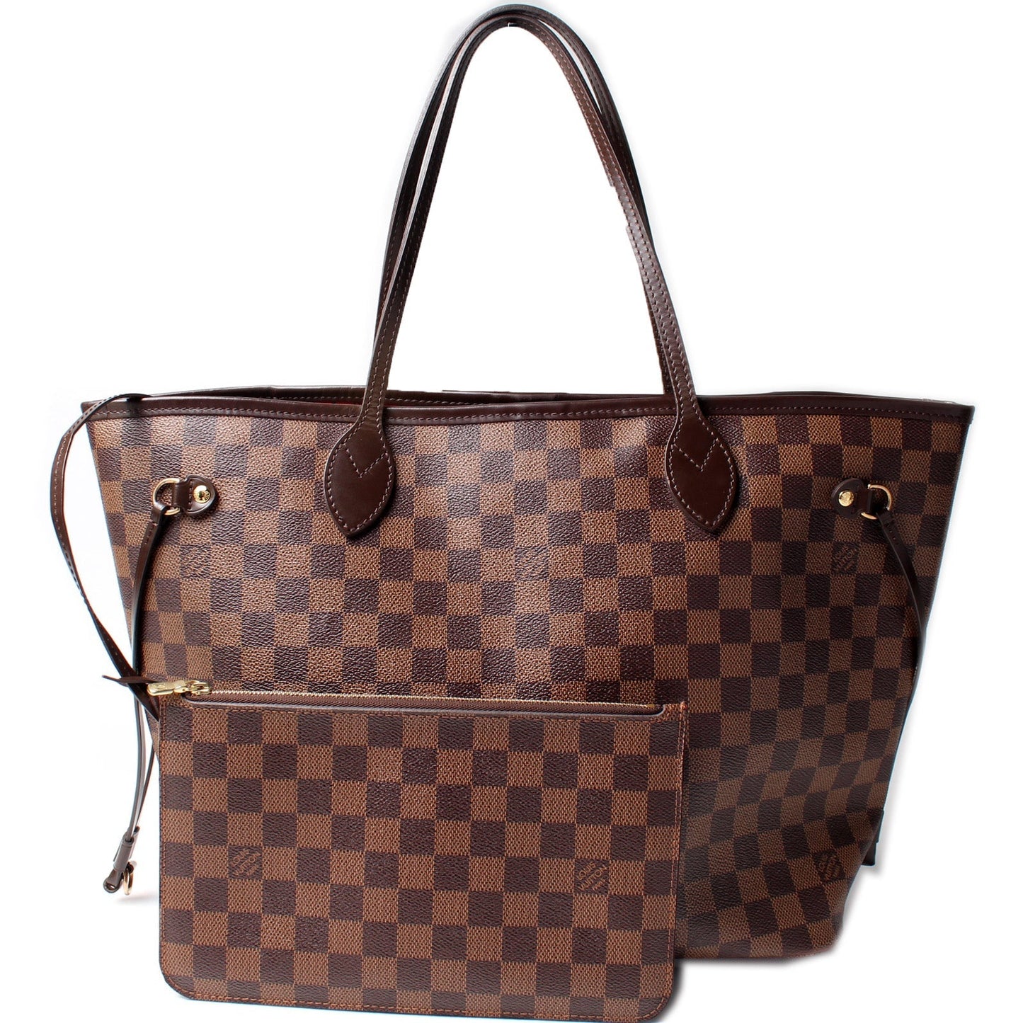 Louis Vuitton Neverfull MM W/ Wallet Damier Ebene