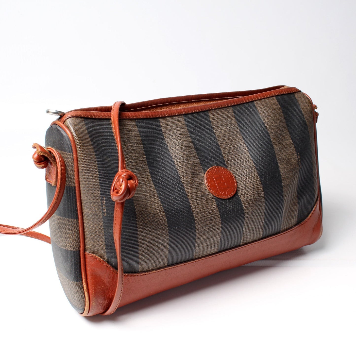 Fendi Pequin Stripe Crossbody Bag