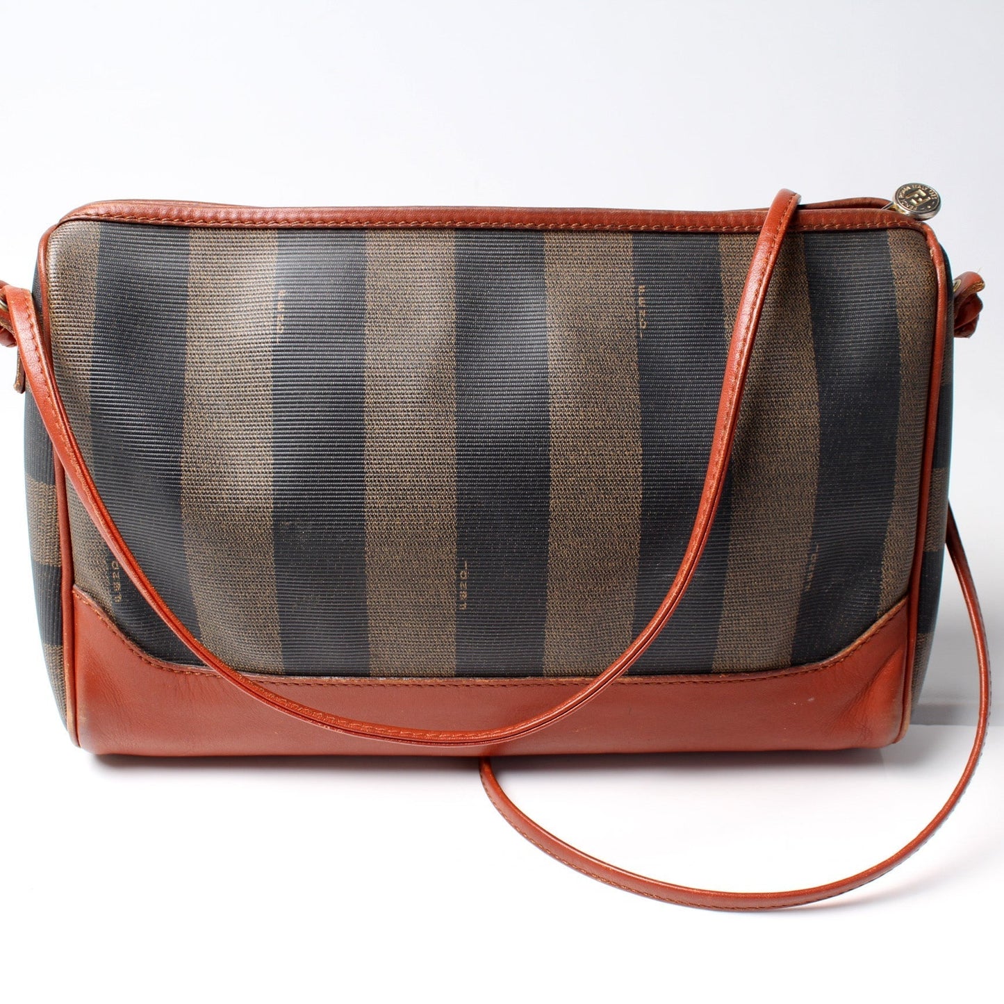 Fendi Pequin Stripe Crossbody Bag