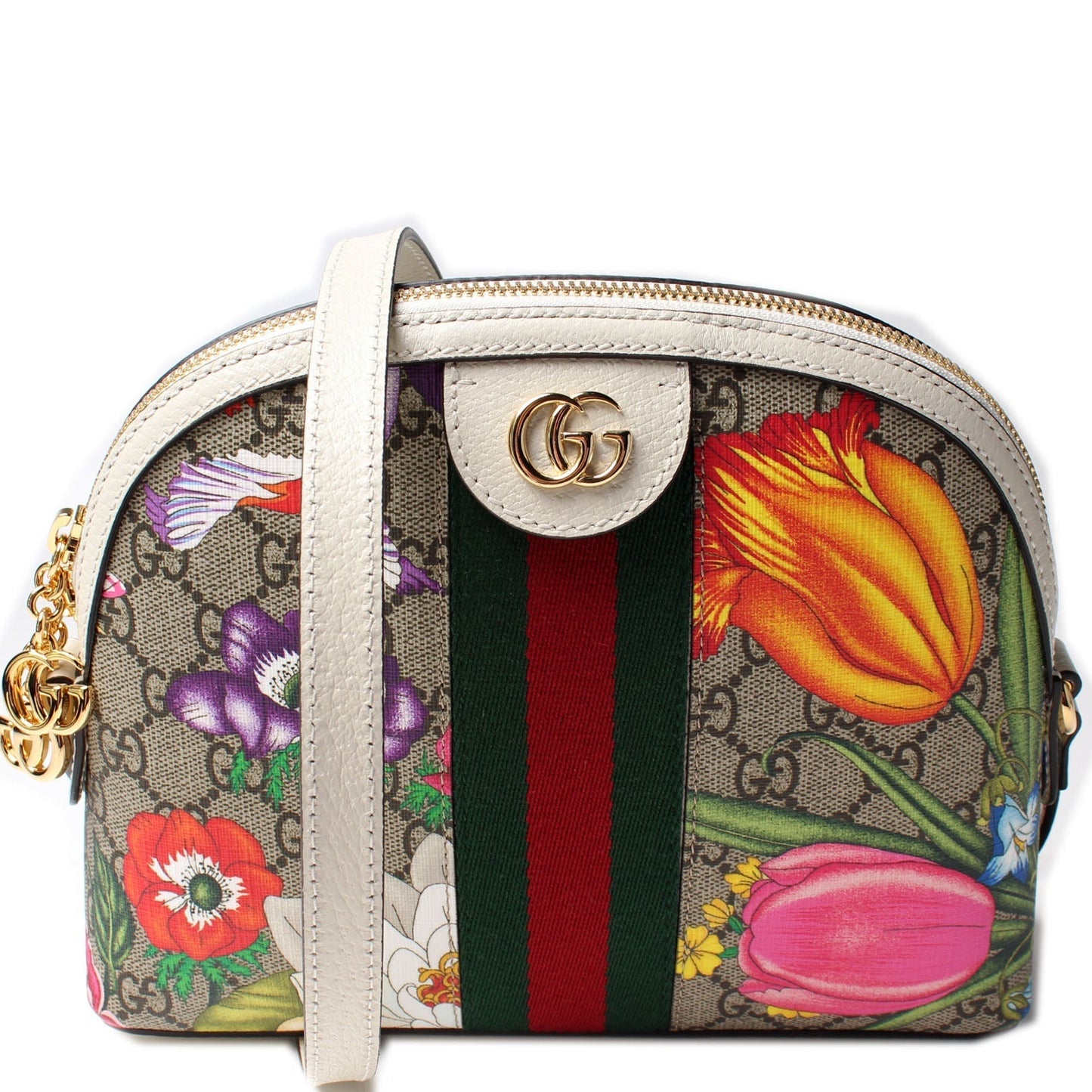 Gucci 499621 Ophidia GG Flora Small Crossbody Bag