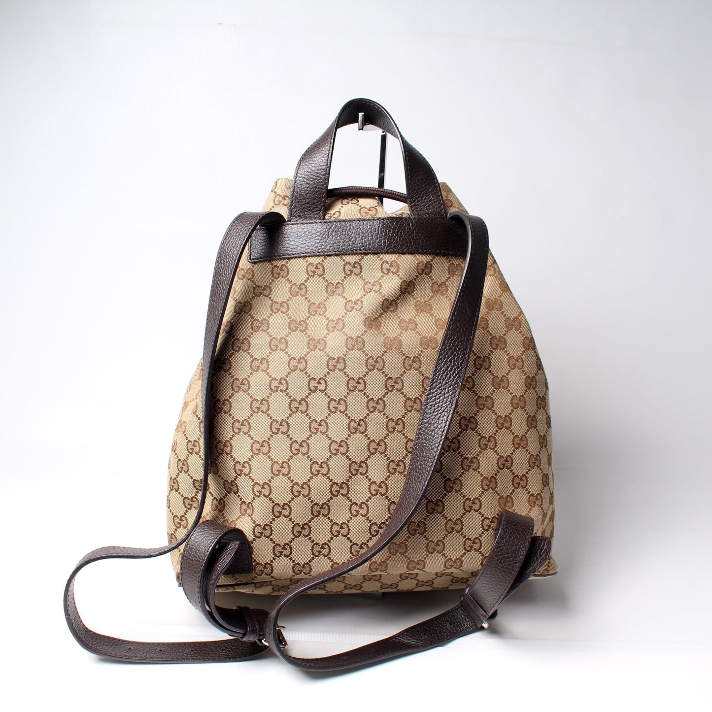 Gucci 449175 GG Canvas Drawstring Backpack Bag
