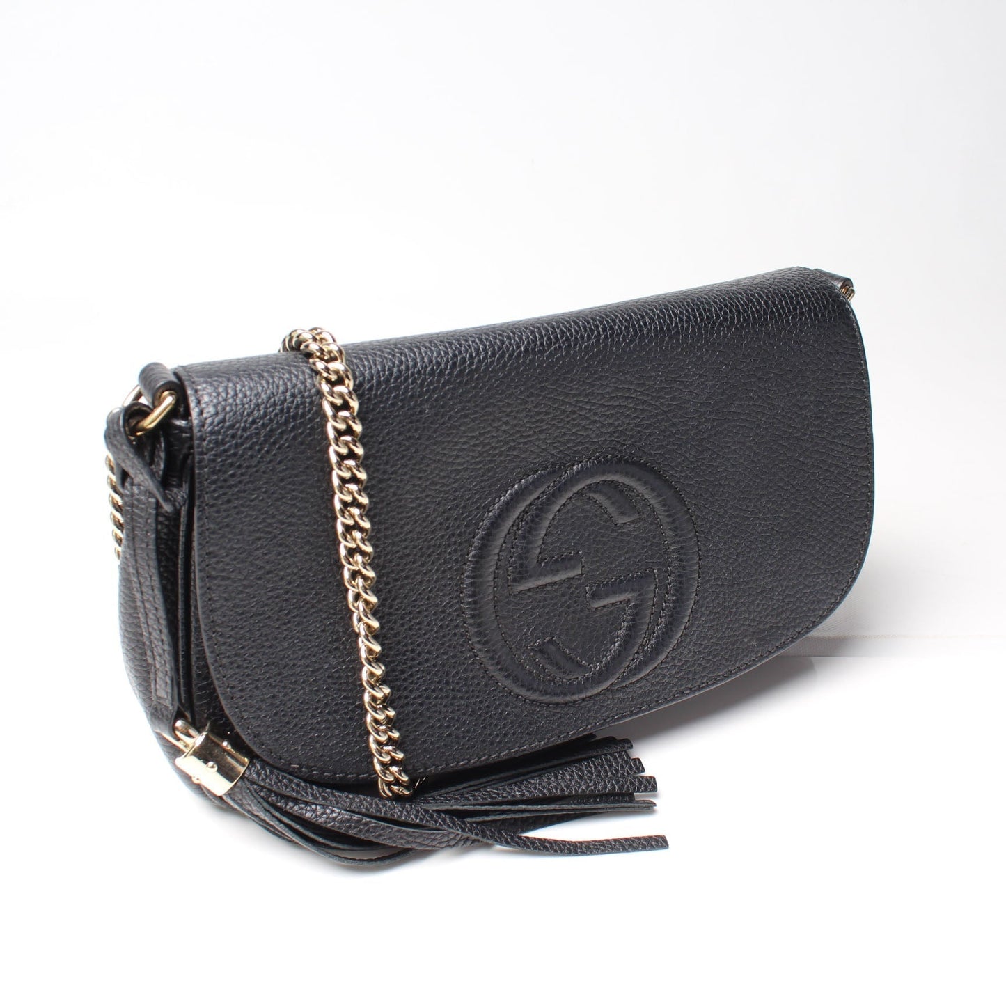 Gucci 536224 Soho Chain Tassel Flap Bag