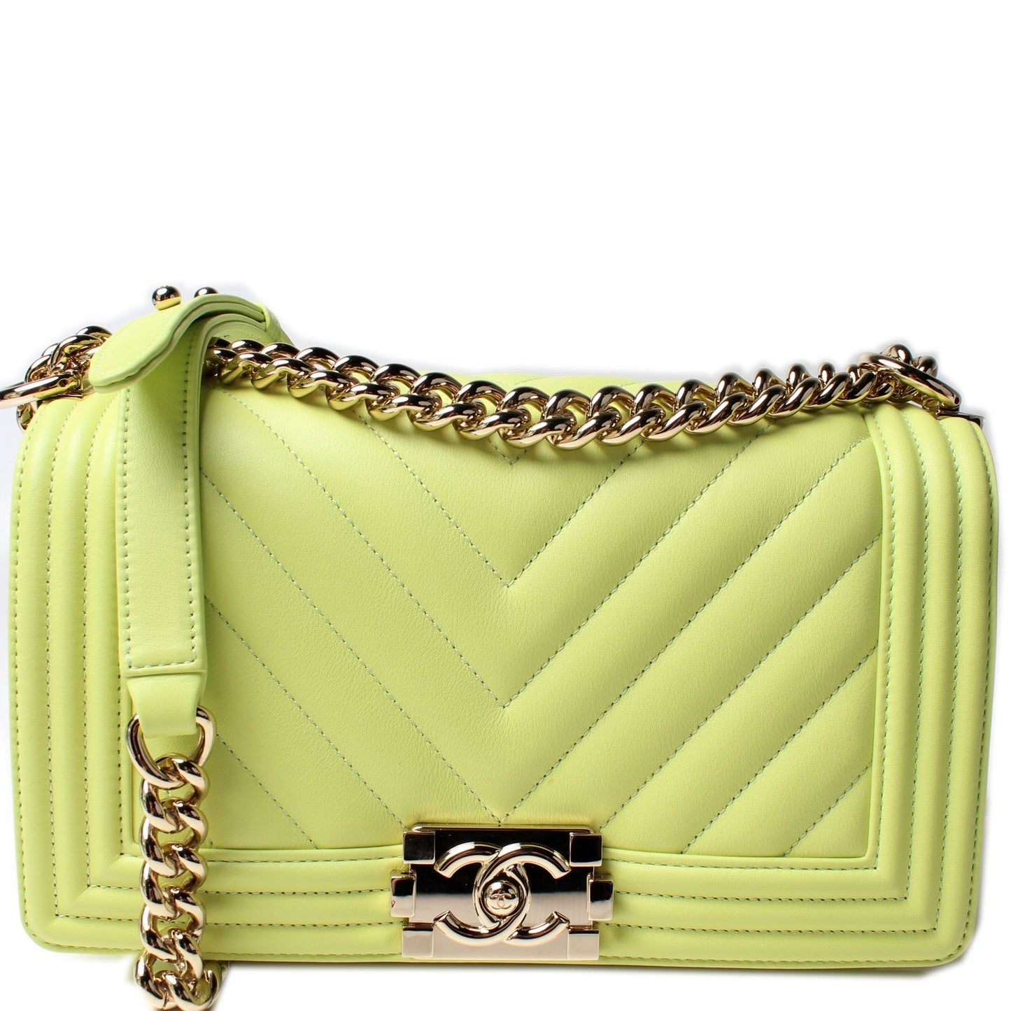 Chanel Boy Flap Medium New Lambskin 27M Bag
