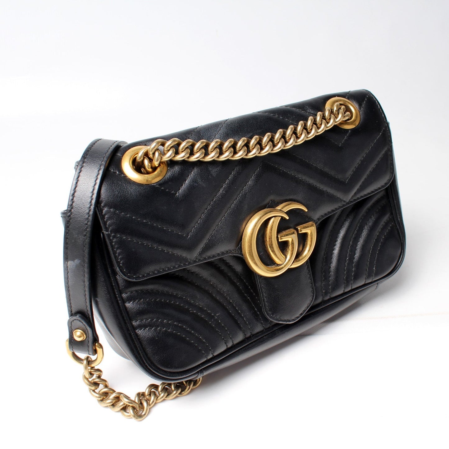 Gucci 446744 Marmont Shoulder Mini Flap Bag