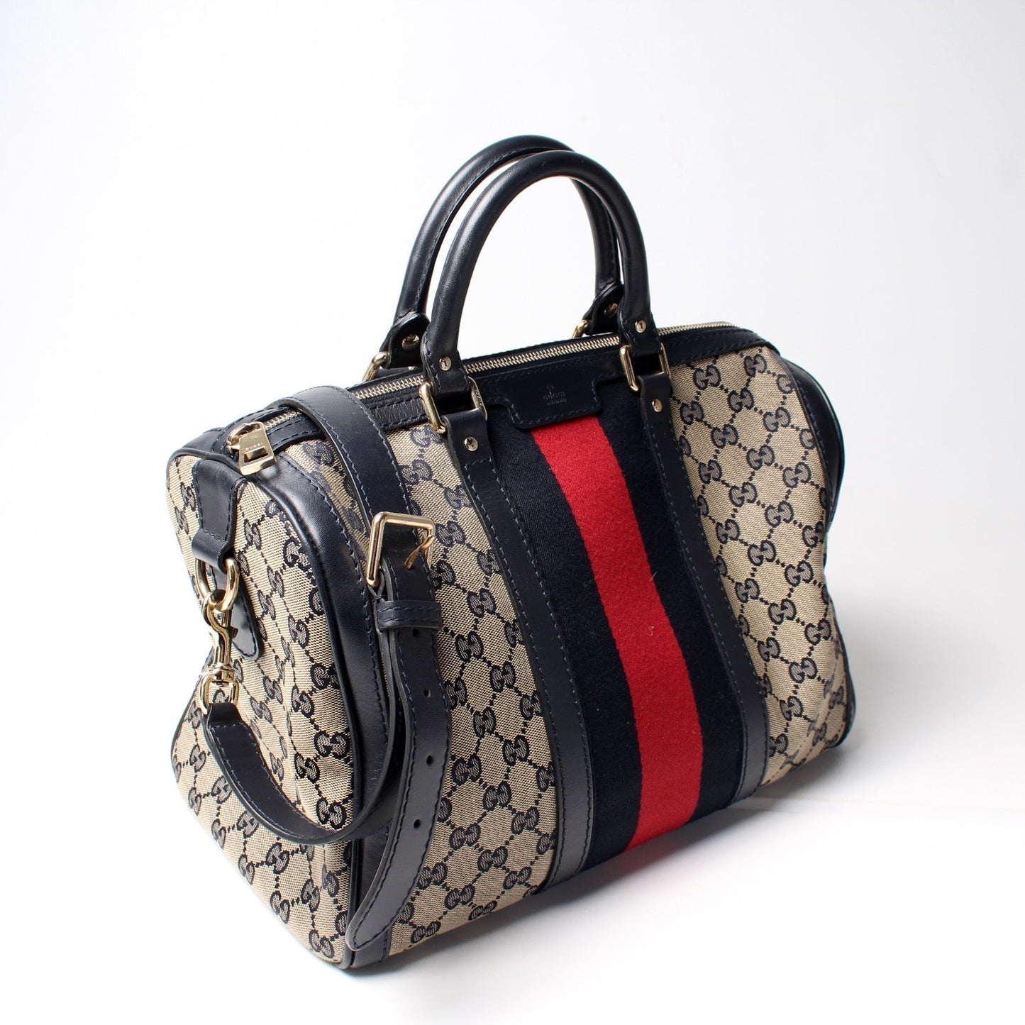 Gucci 247205 Boston Canvas Bag