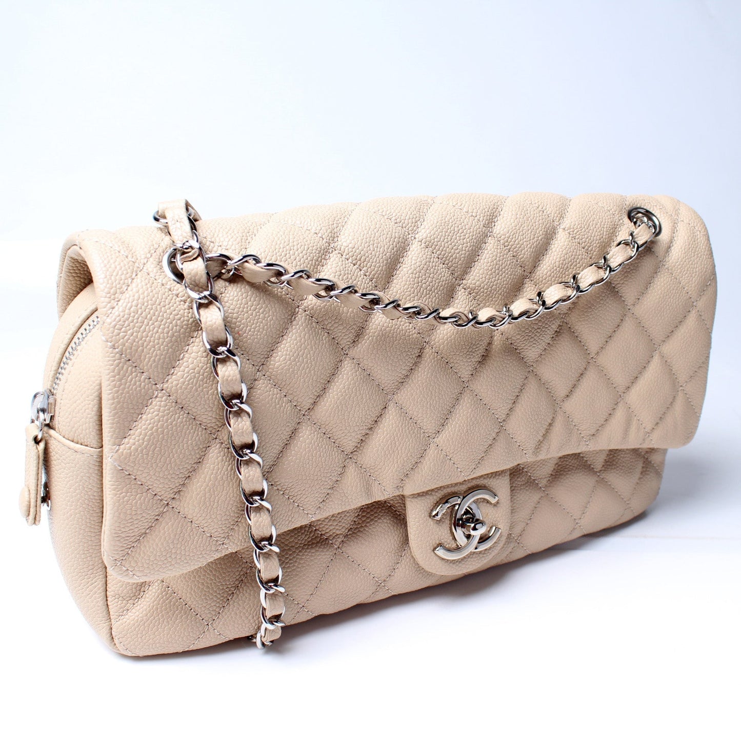 Chanel Easy Flap Caviar 18M Bag