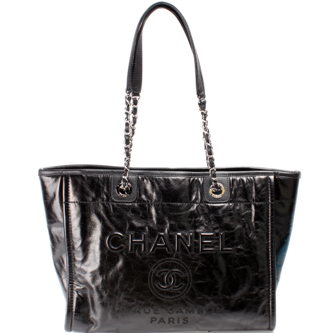 Chanel Deauville Small Glazed Calf Bag