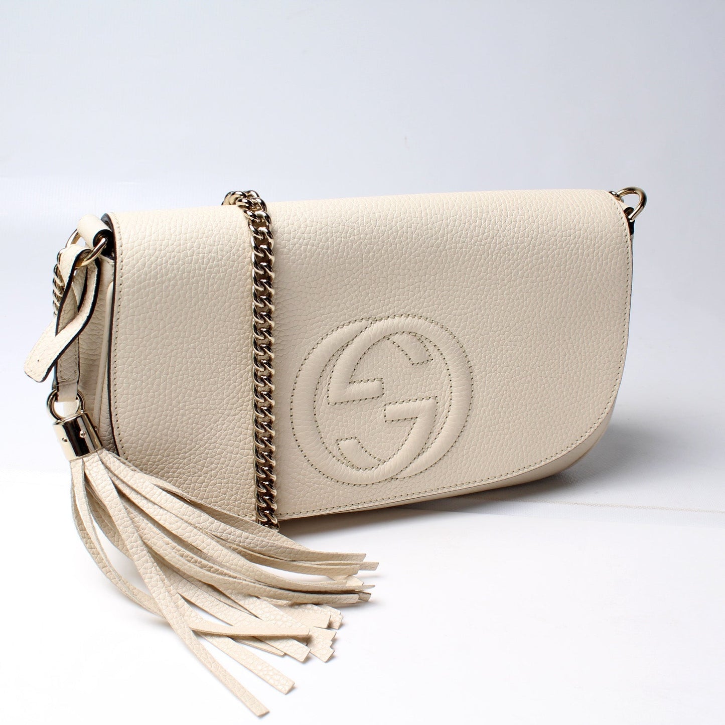 Gucci 536224 Soho Chain Tassel Flap Bag