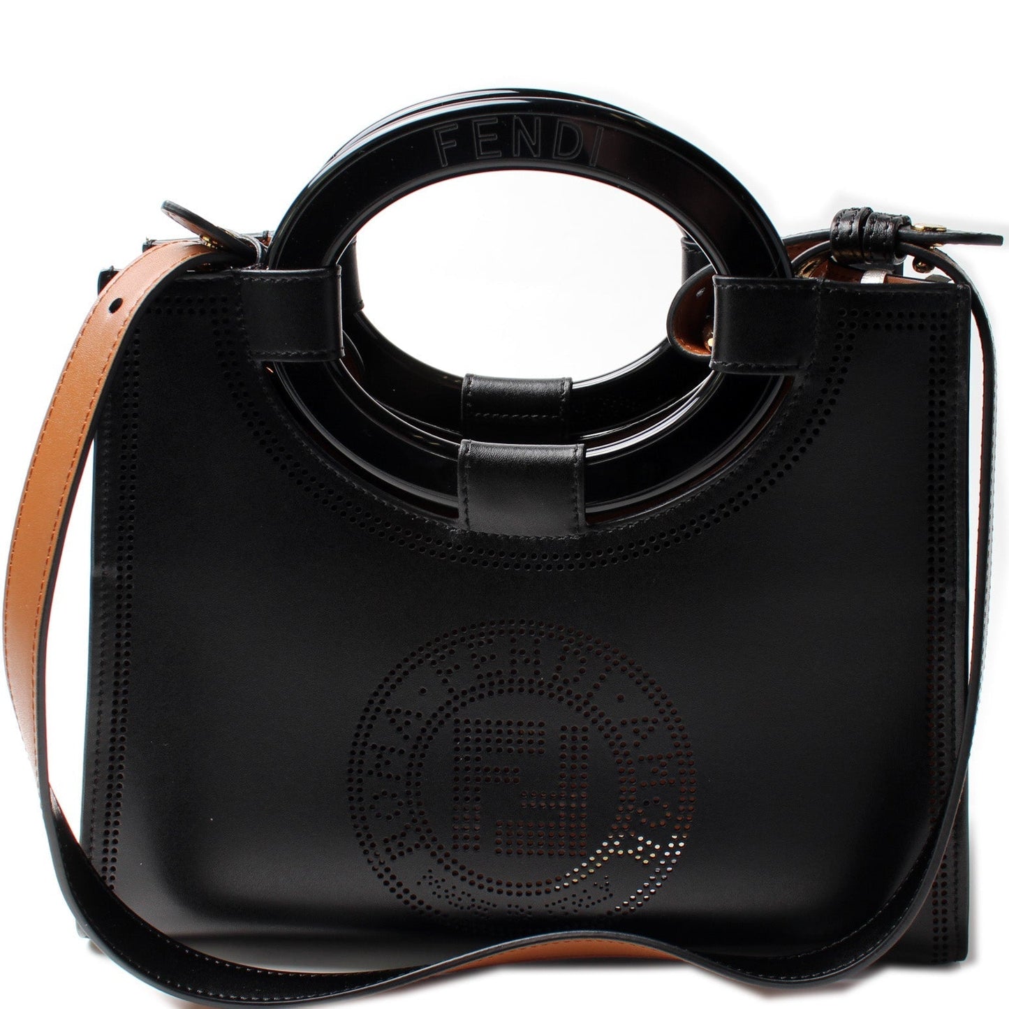 Fendi 8BH353 Runway Shopper Leather Small Bag