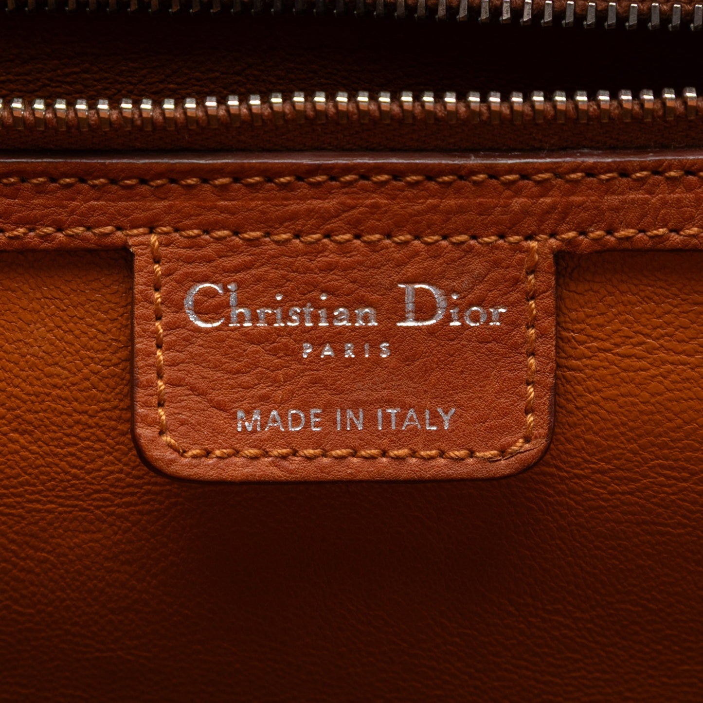 Brown Dior Large Calfskin My Dior Pockets Frame Handbag