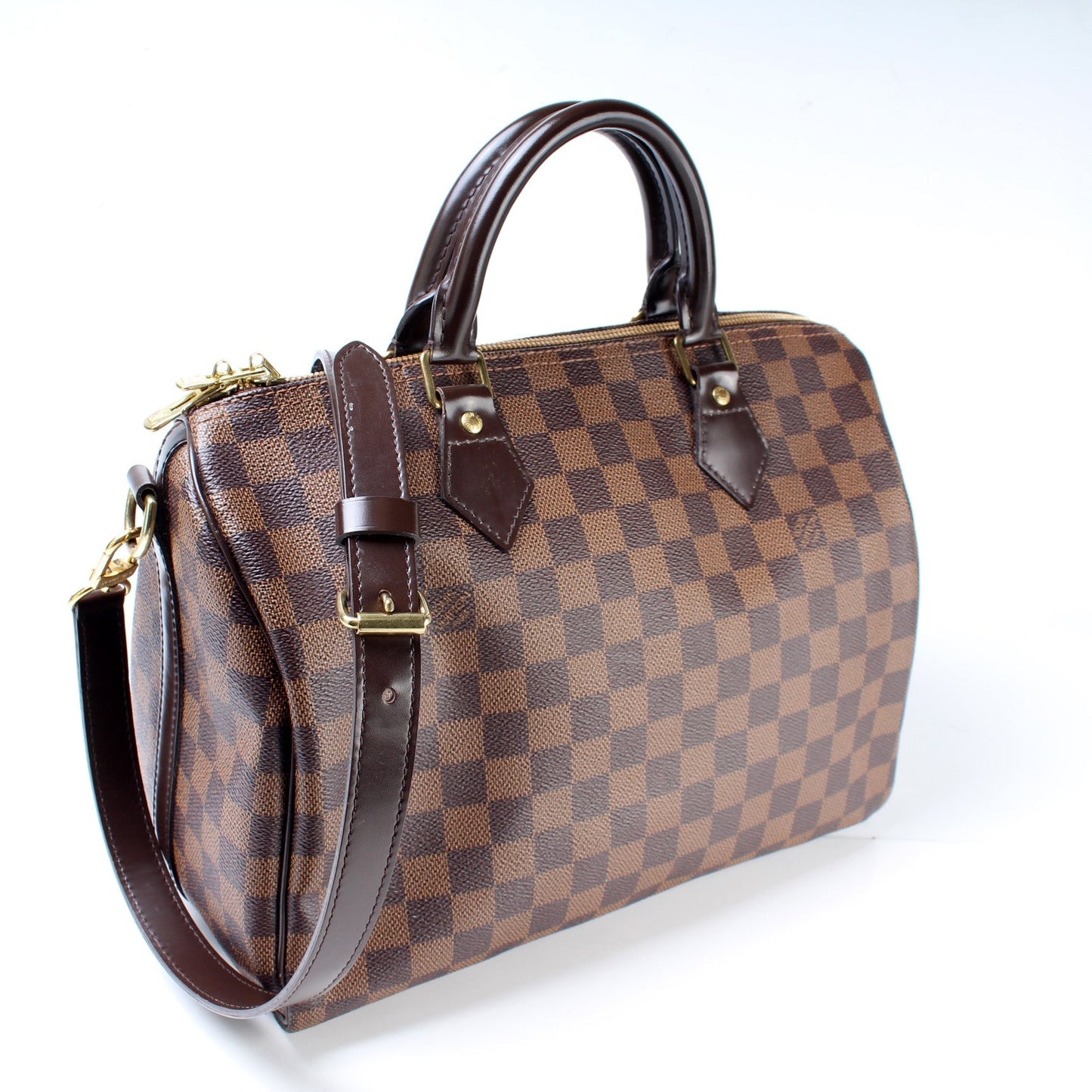 Louis Vuitton Speedy 30 Bandouliere Damier Ebene