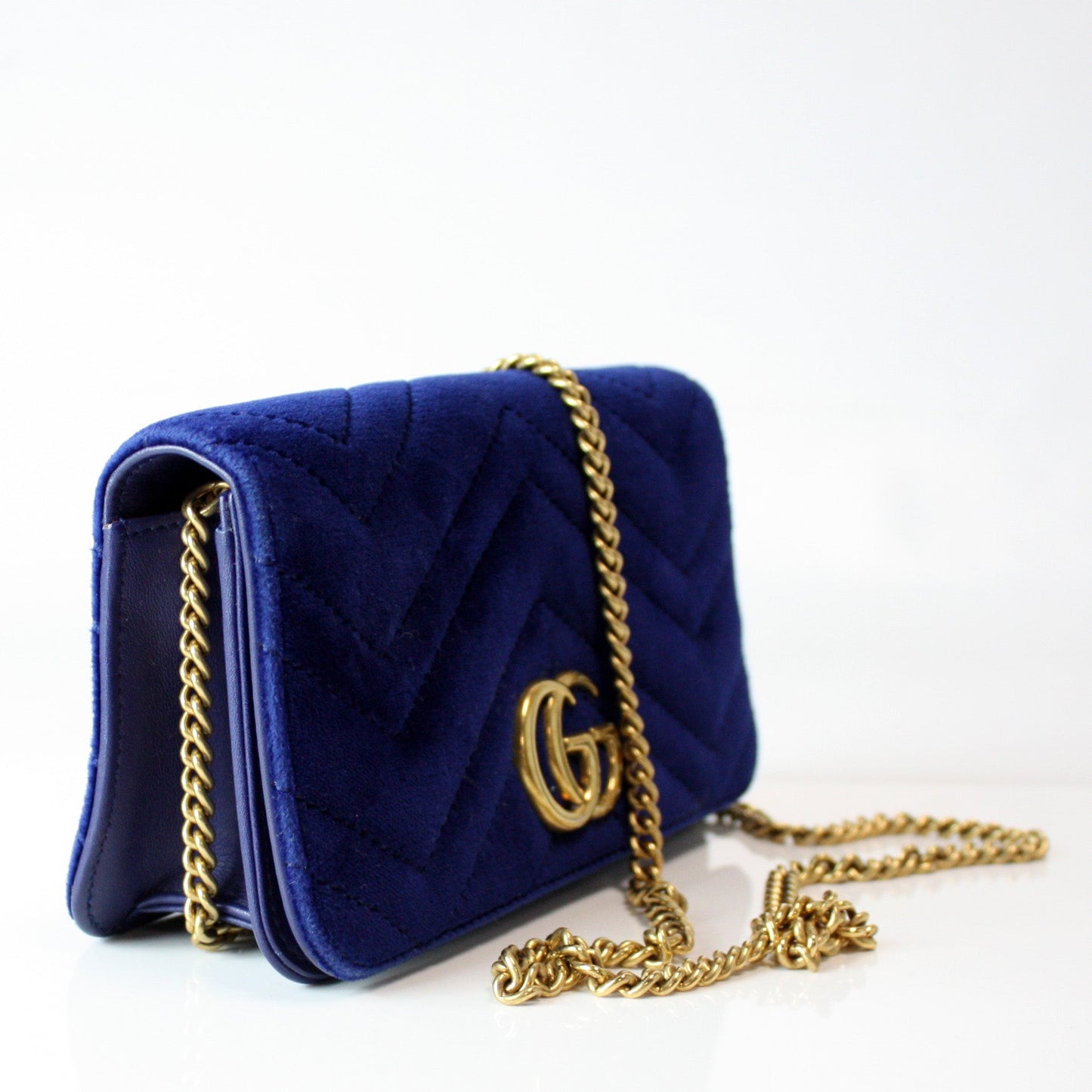 Gucci 488426 GG Marmont Mini Velvet Bag