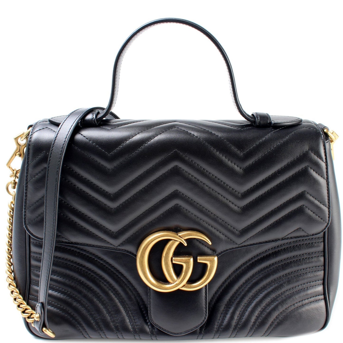 Gucci 498109 Marmont Top Handle Medium Bag