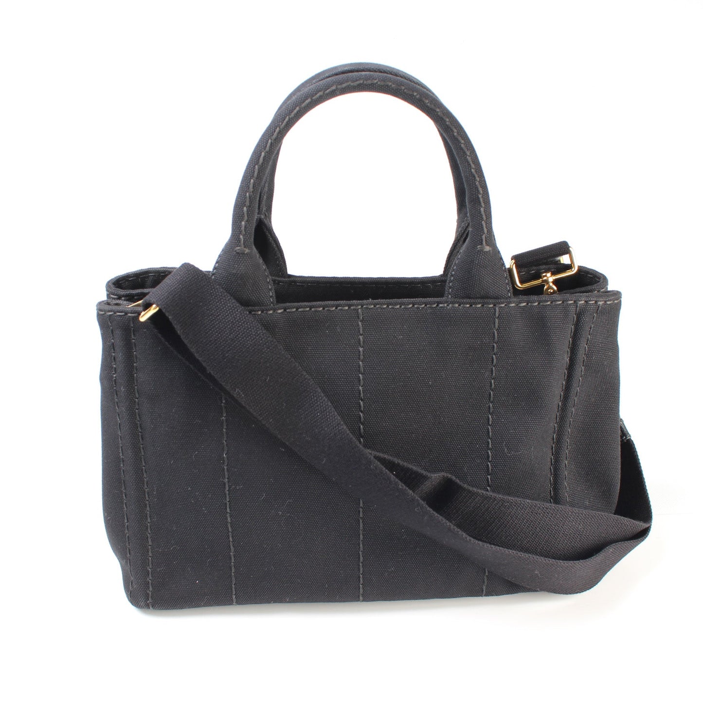 Prada Canapa Canvas Small Tote Bag