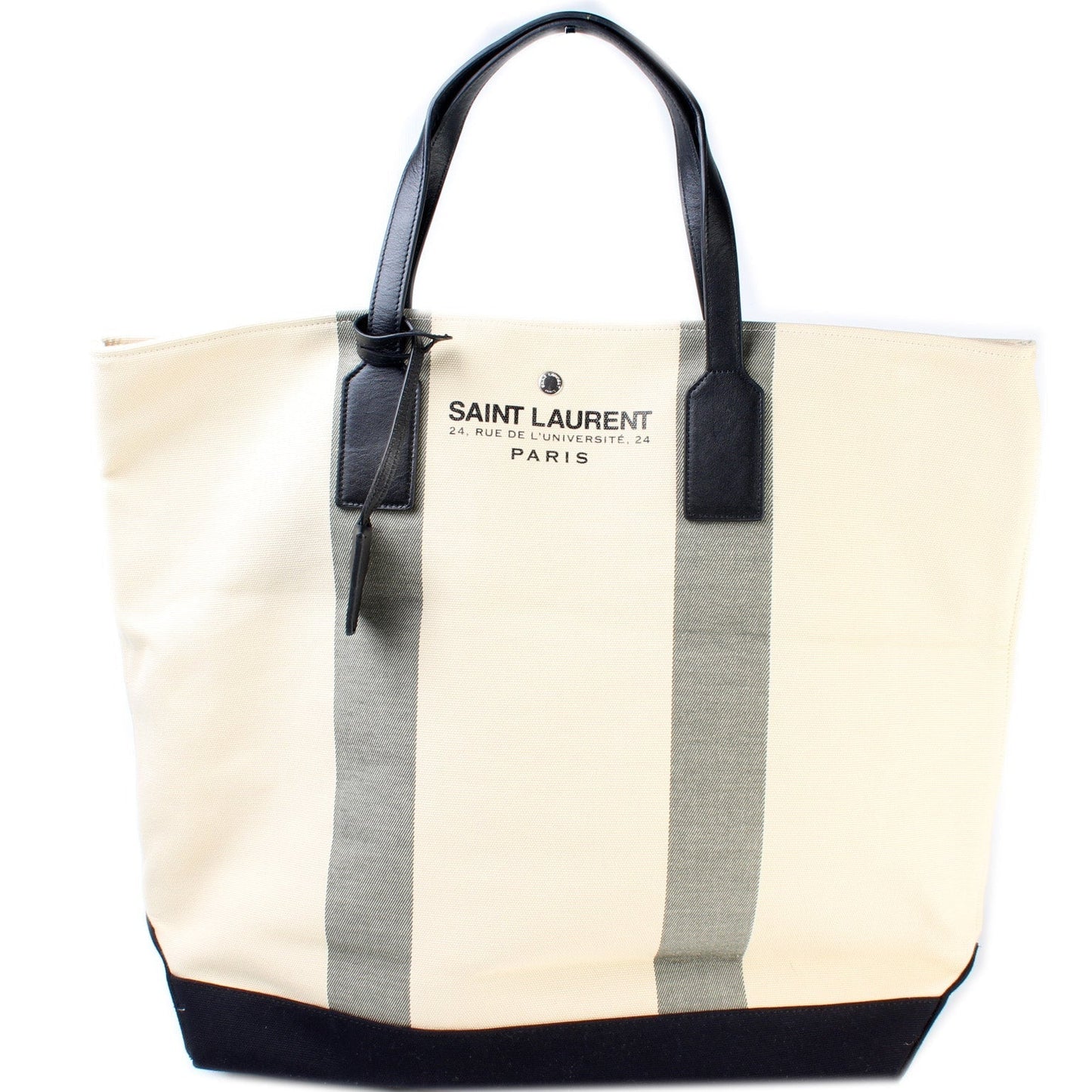 Saint Laurent Beach Canvas Shopping tote Bag
