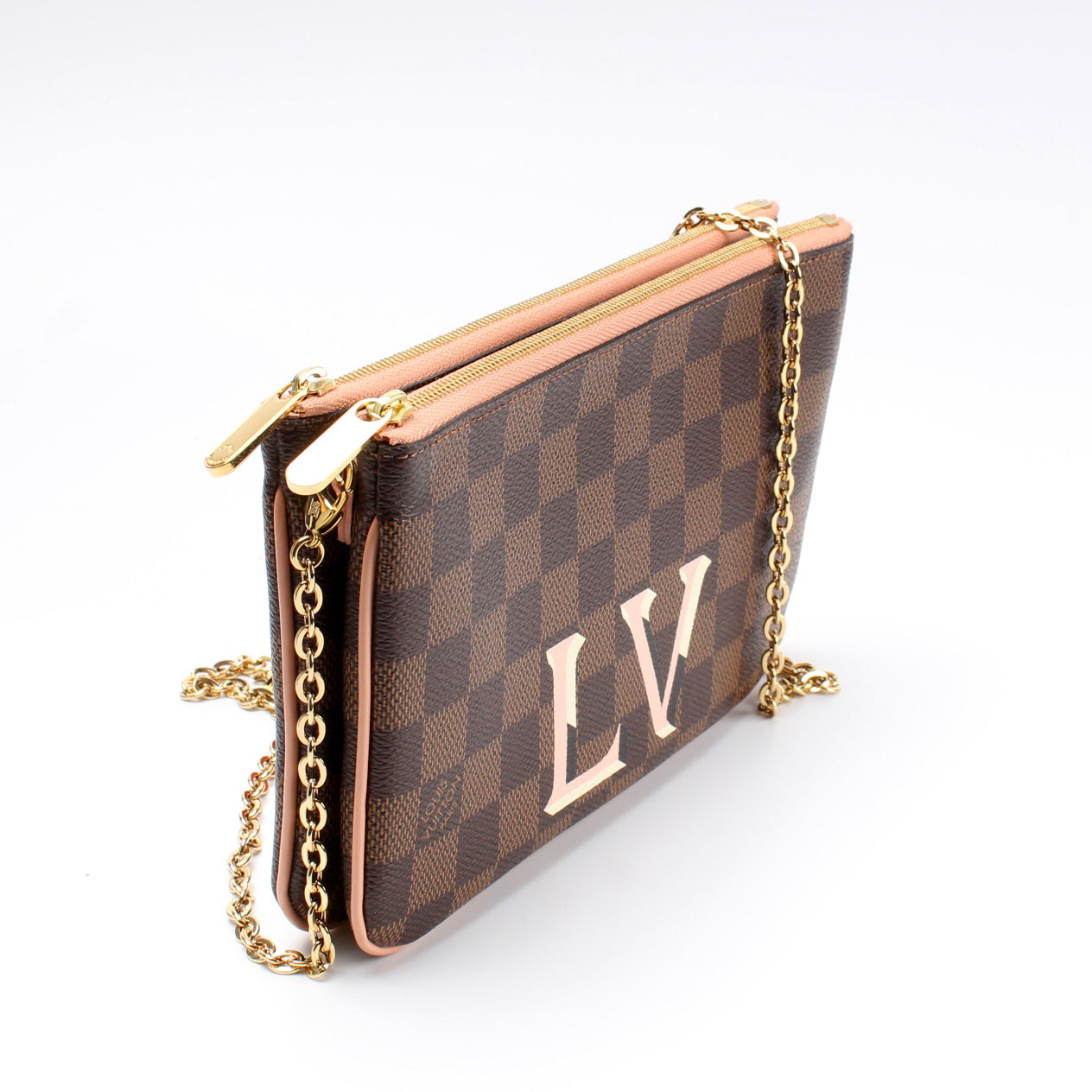 Louis Vuitton Pochette Double Zip Damier Ebene