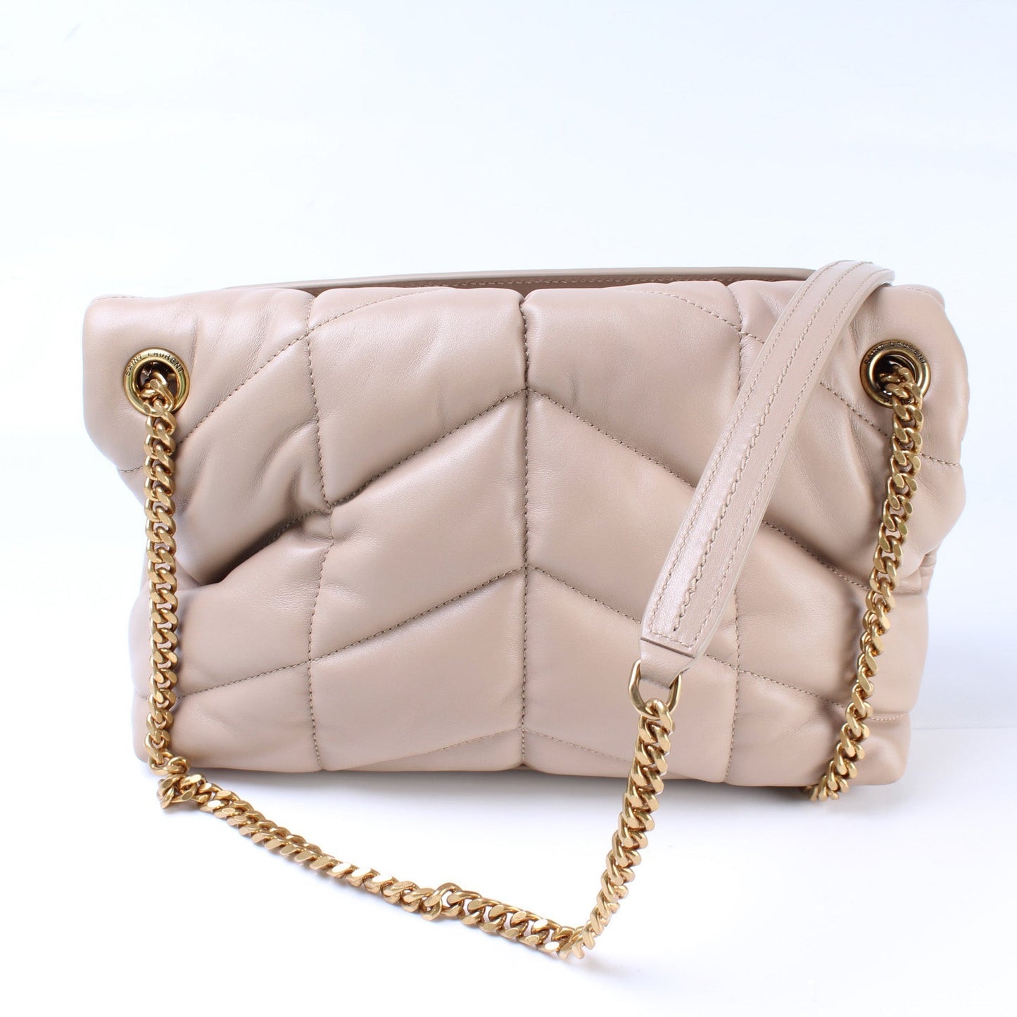 Saint Laurent Puffer Quilted Small Lambskin Bag