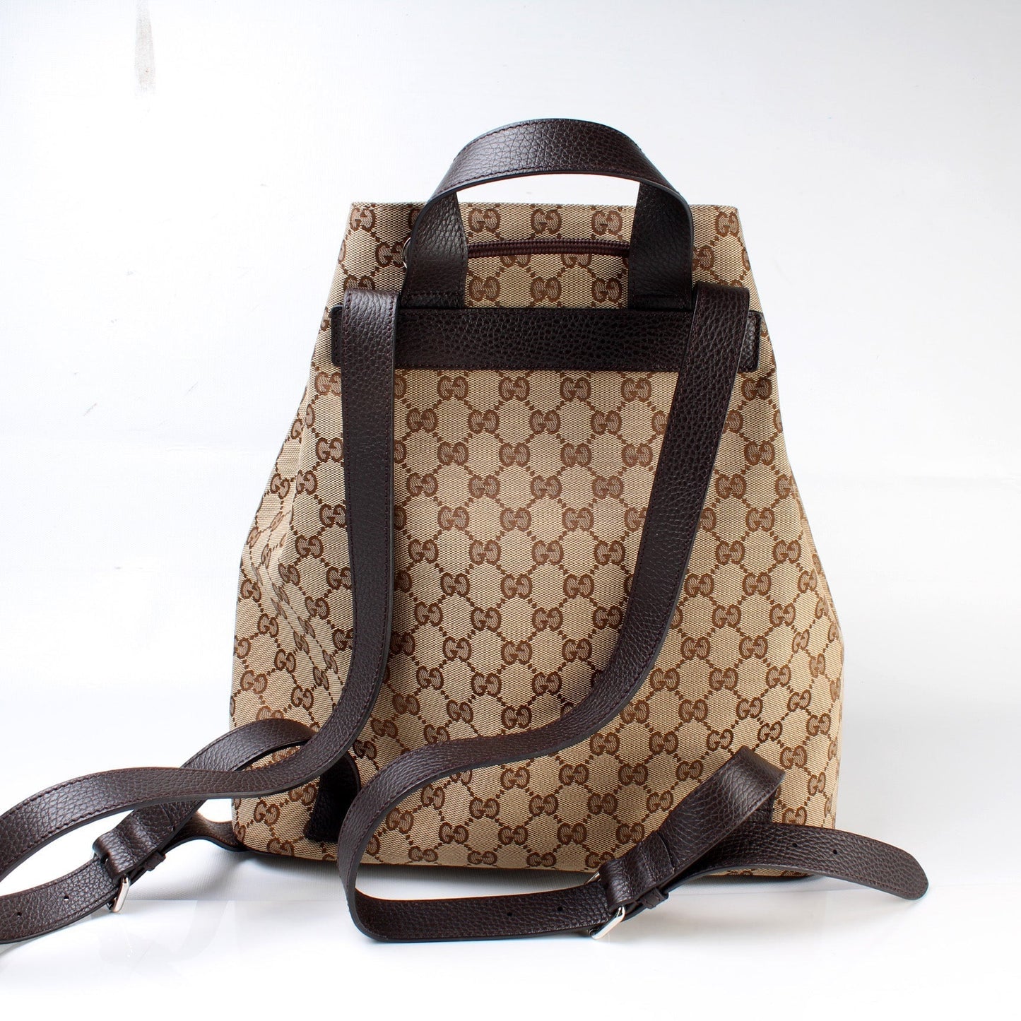 Gucci 449175 GG Canvas Drawstring Backpack Bag