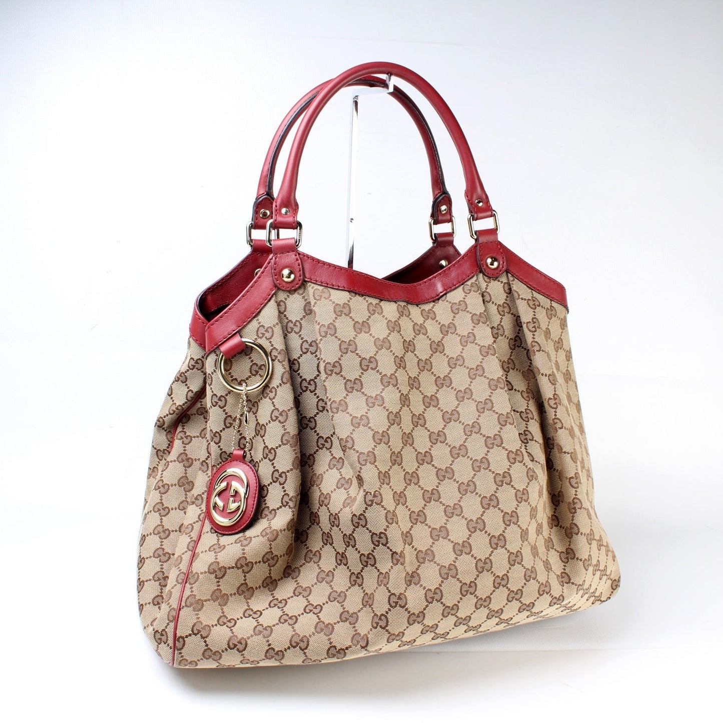 Gucci 211943 Sukey GG Canvas Large Bag