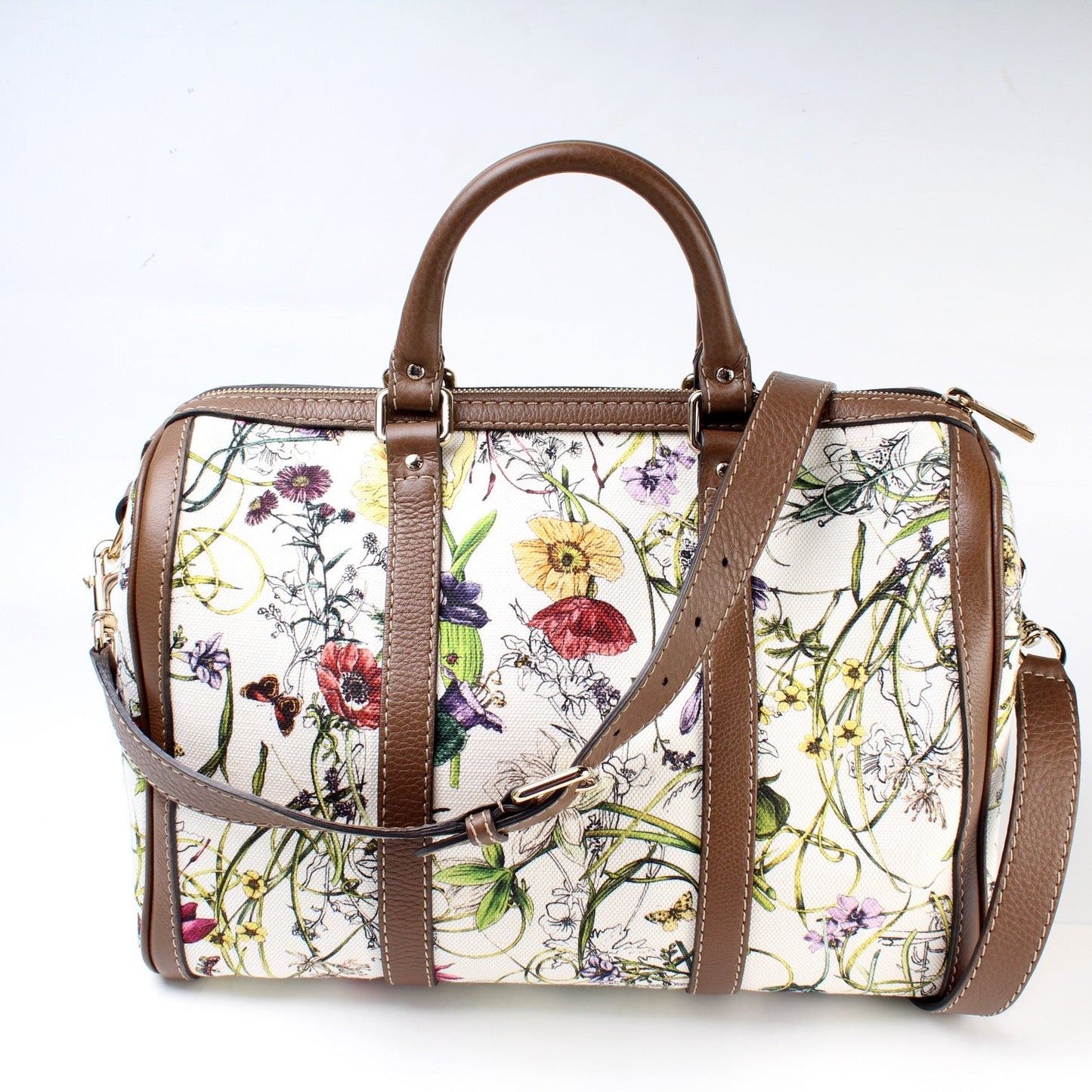 Gucci 247205 Boston Floral Bag